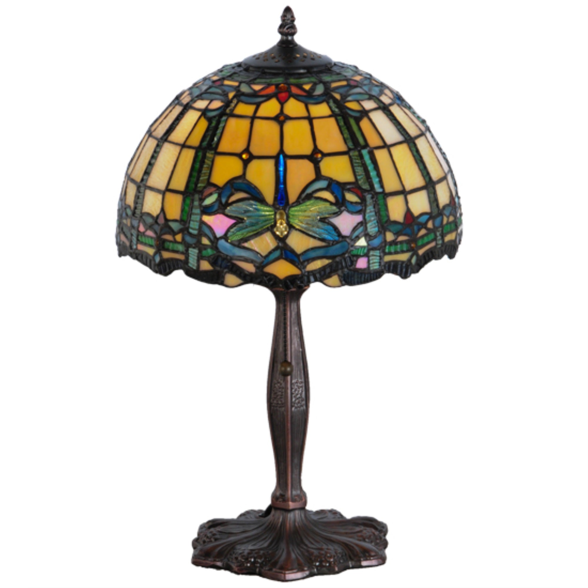 19 inchH Dragonfly Trellis Accent Lamp