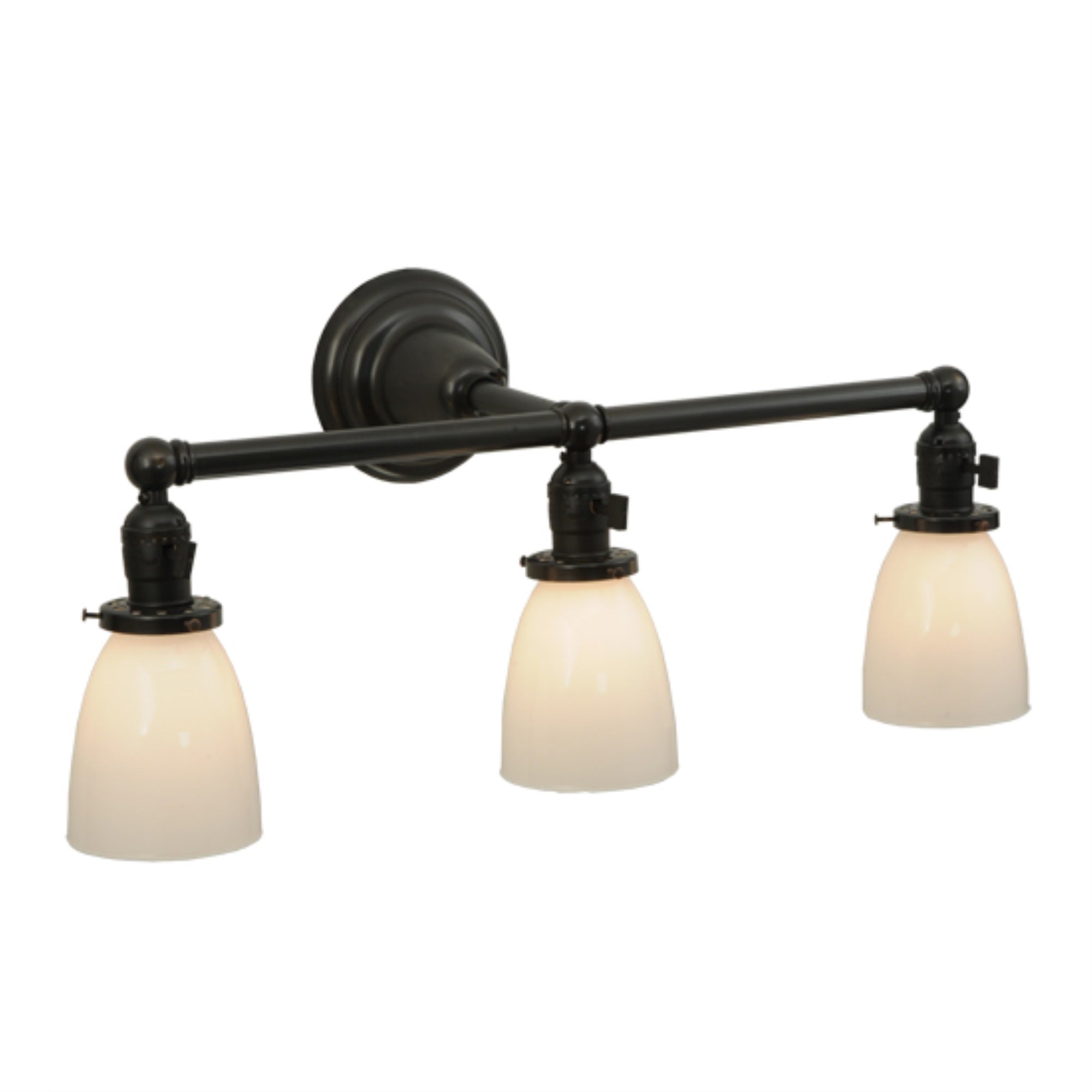 23.5 inchW Revival Chelsea 3 LT Paddle Socket Wall Sconce