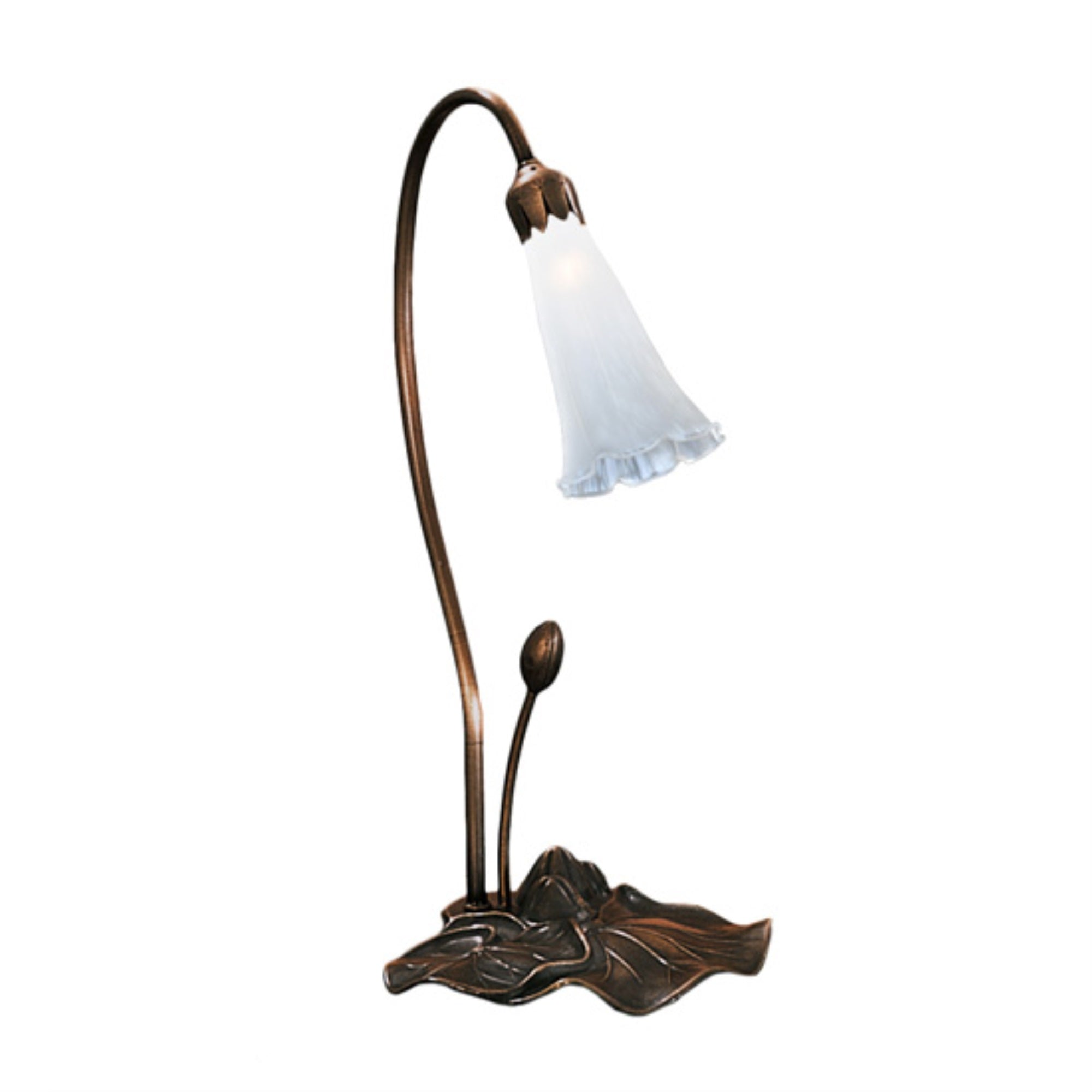 16 inchH White Pond Lily Accent Lamp