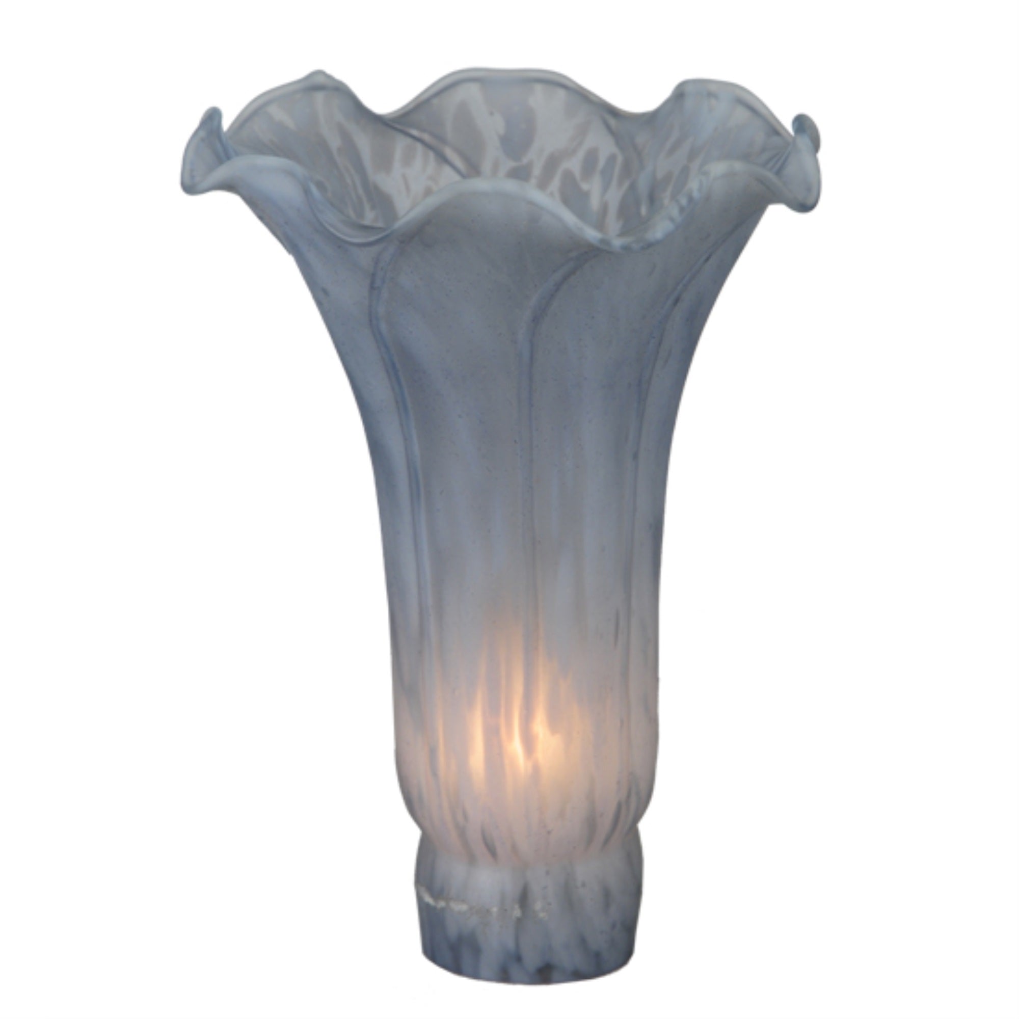 4 inchW X 6 inchH Grey Pond Lily Shade