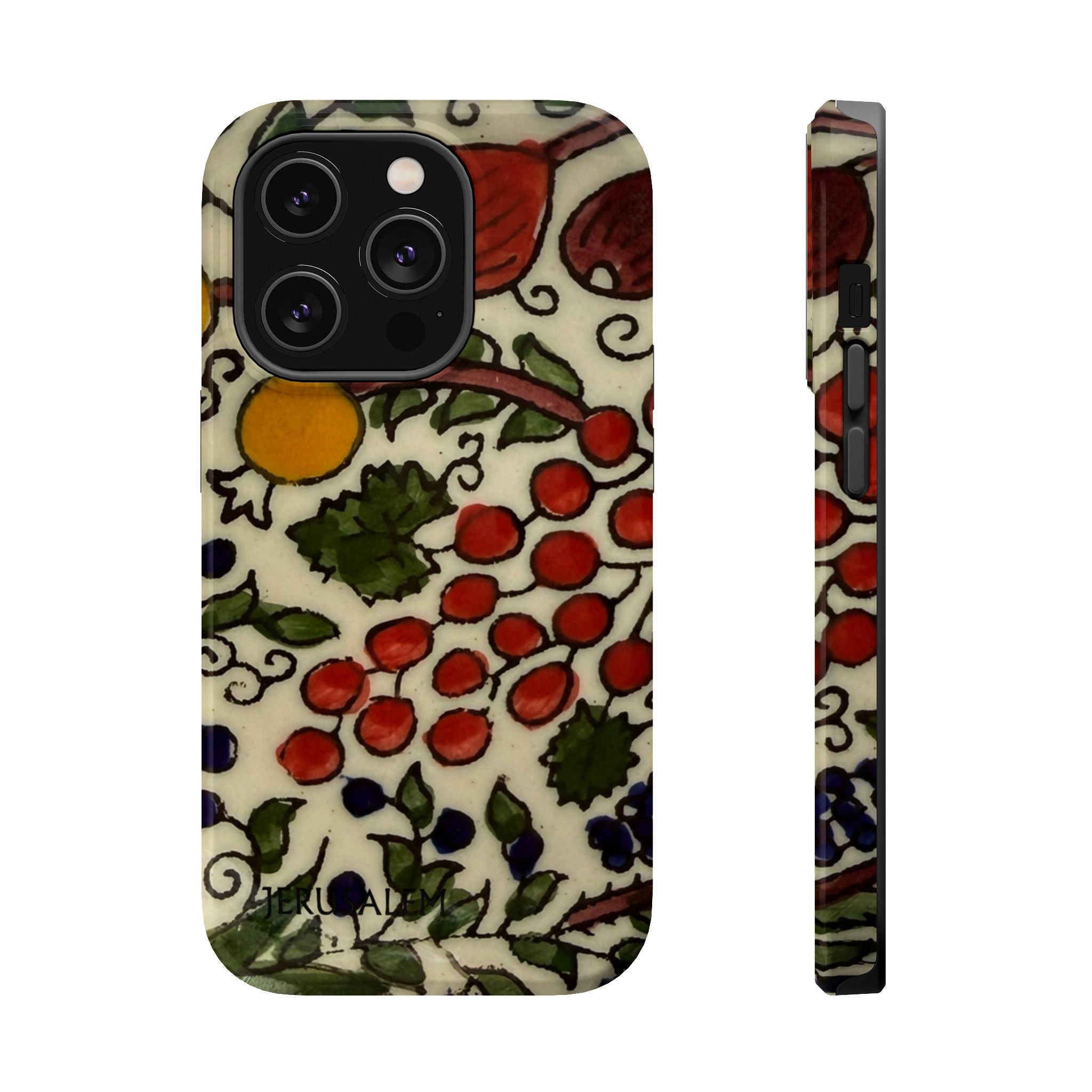 Jerusalem City Fruits Design Iphone Magnetic Tough Case