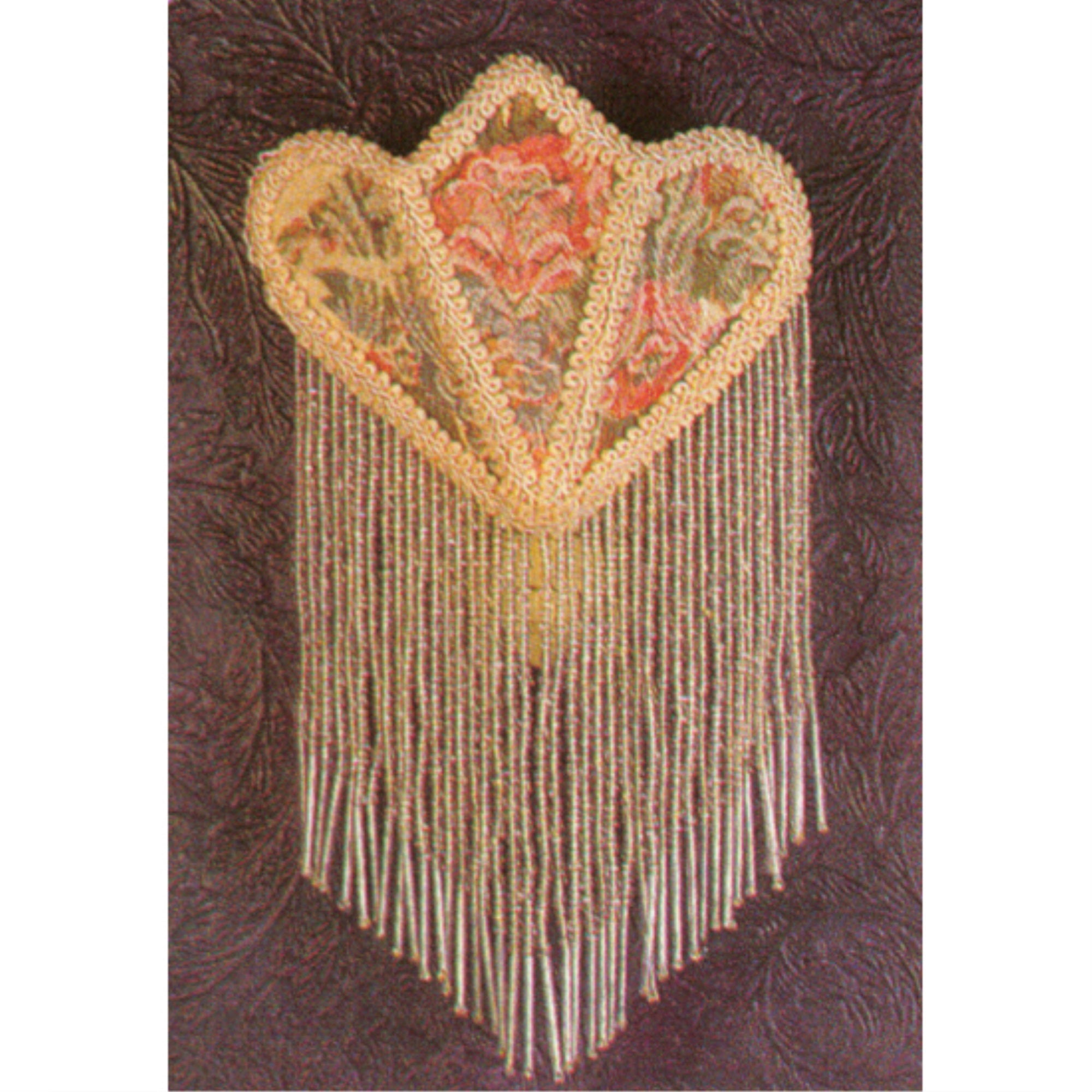11H Fabric & Fringe Floral Night Light