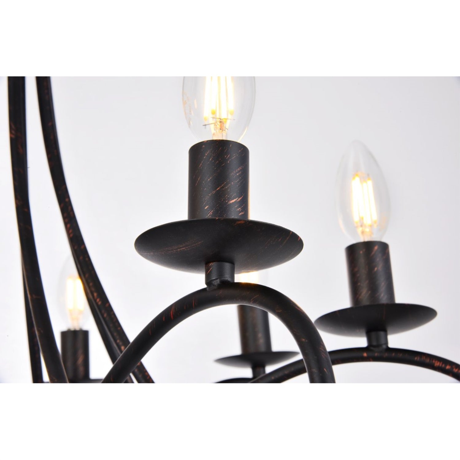 1452 Lyndon Collection Pendant lamp D:28'' H:23'' Lt:8 Dark Bronze Finish