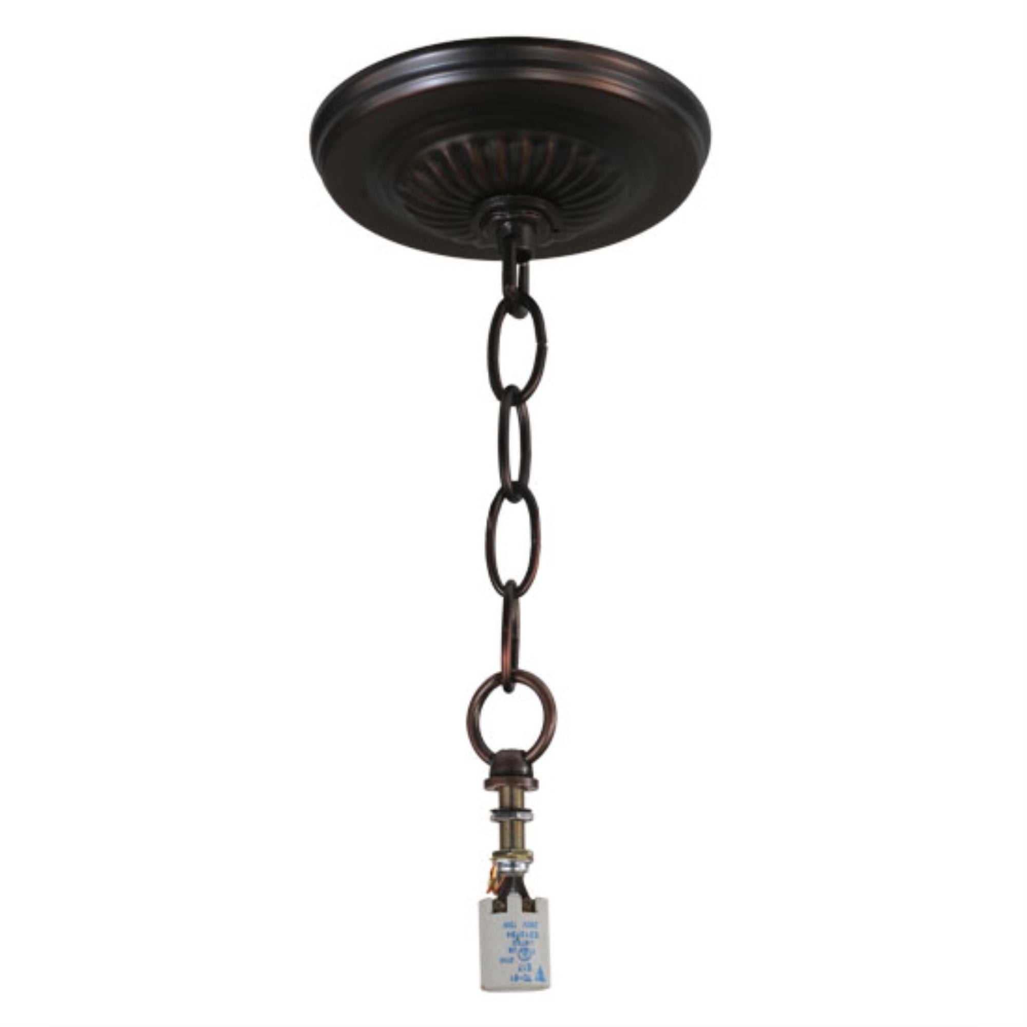 Meyda Tiffany Lighting Fixture, Model 145445, Metal, Mahogany Bronze Finish