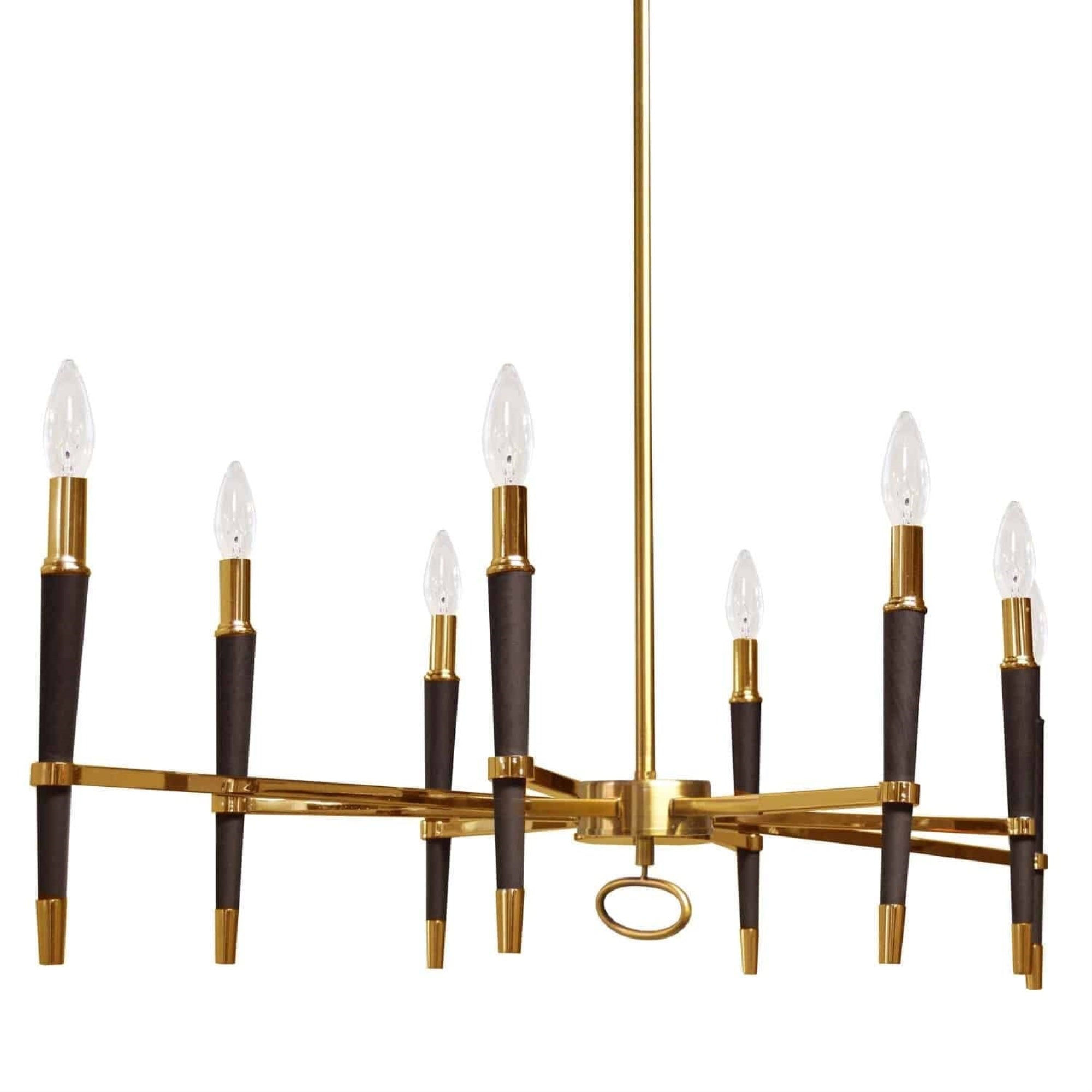 Dainolite 8 Light Vintage Bronze Chandelier