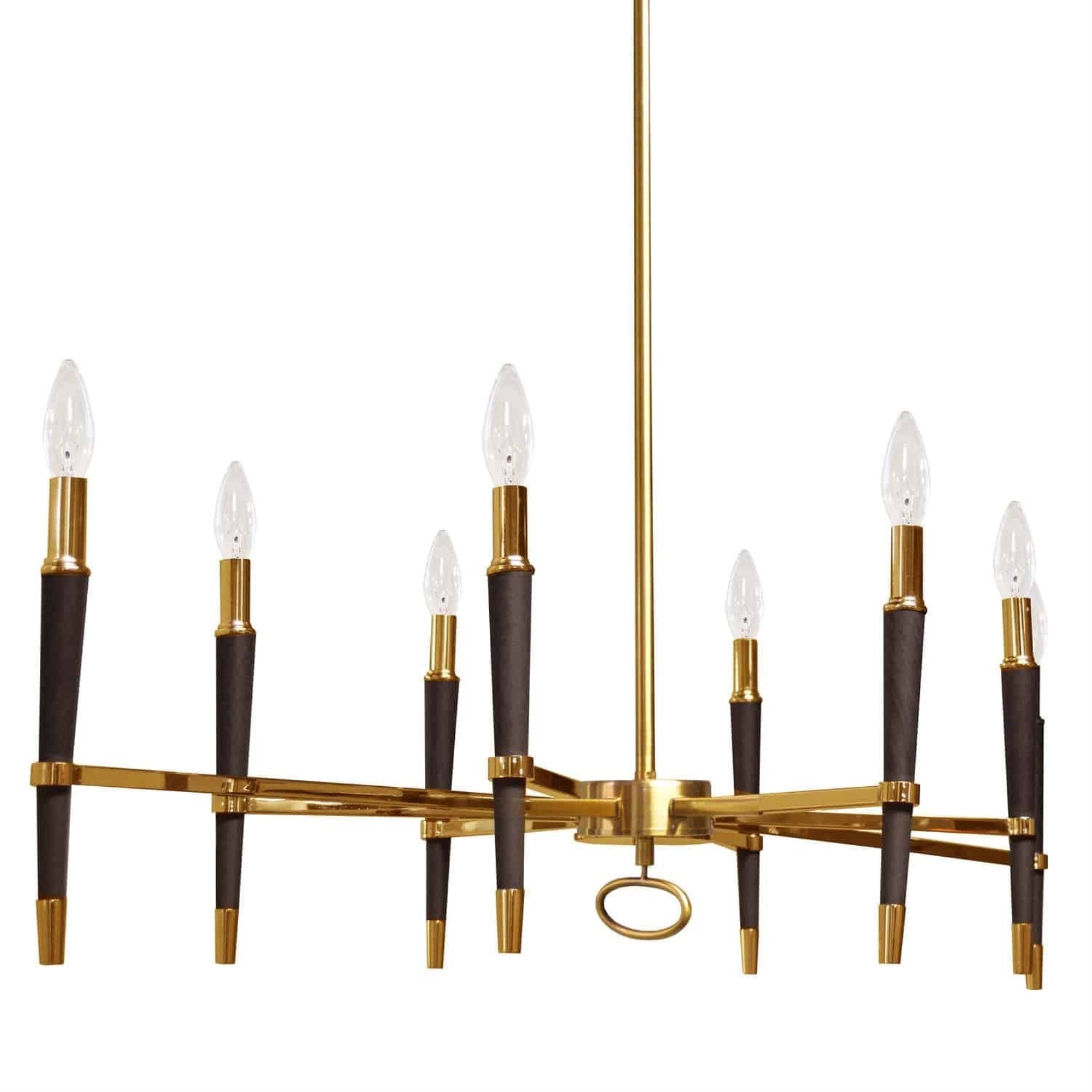 Dainolite 8 Light Vintage Bronze Chandelier