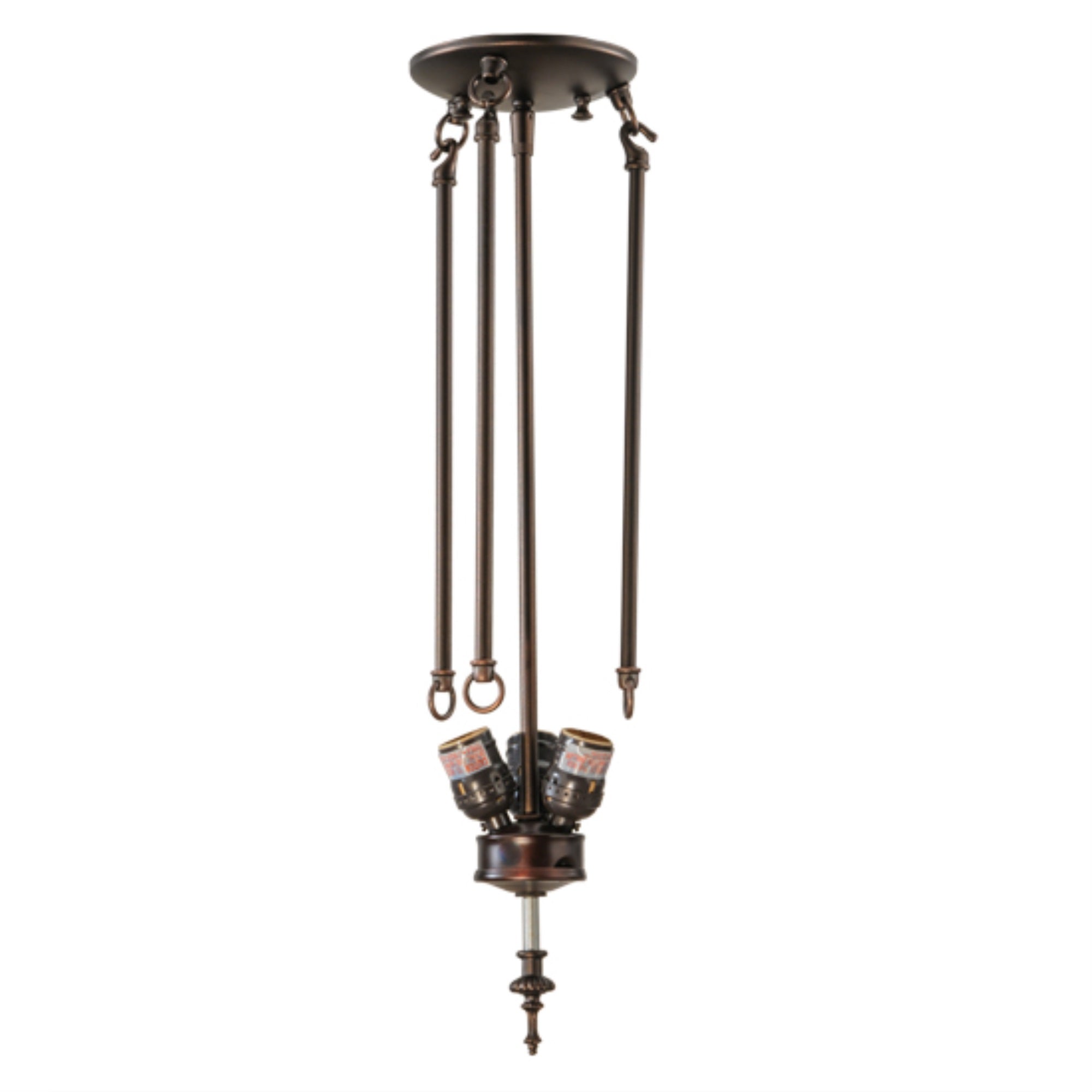 22 inchH SEMI FLUSH MOUNT NO CHAIN 3LT
