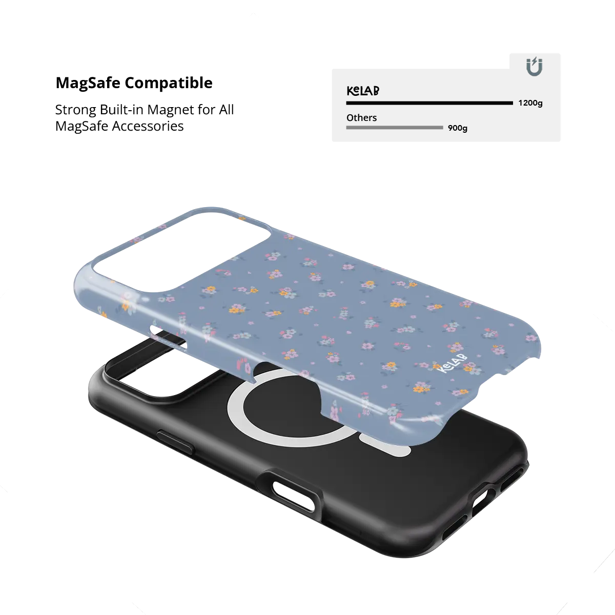 Tiny Meadow | Pastel Blue Floral iPhone Case