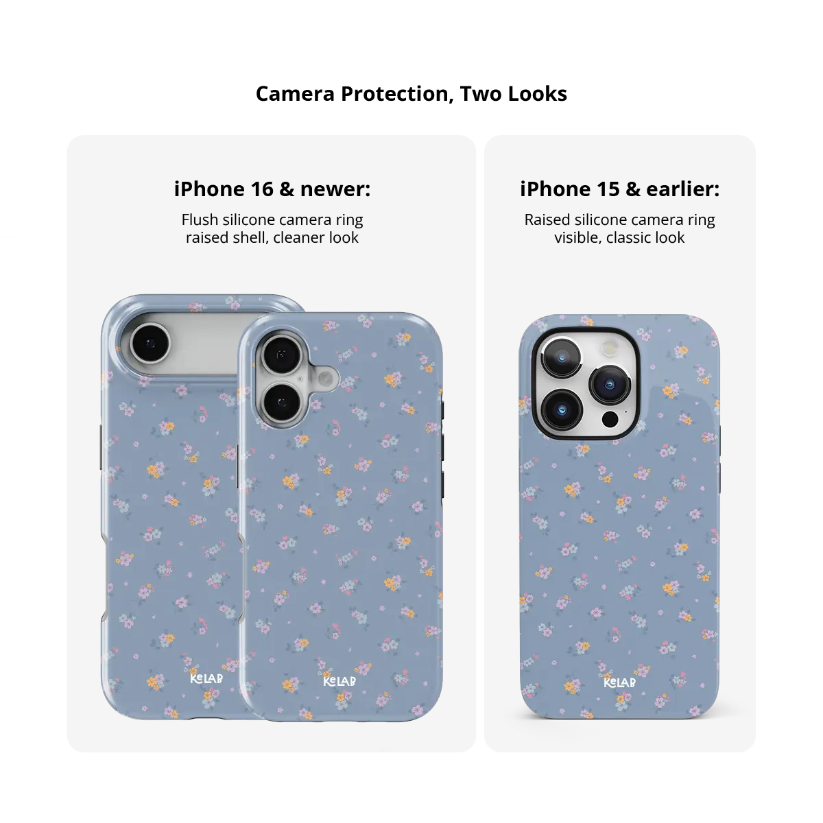 Tiny Meadow | Pastel Blue Floral iPhone Case