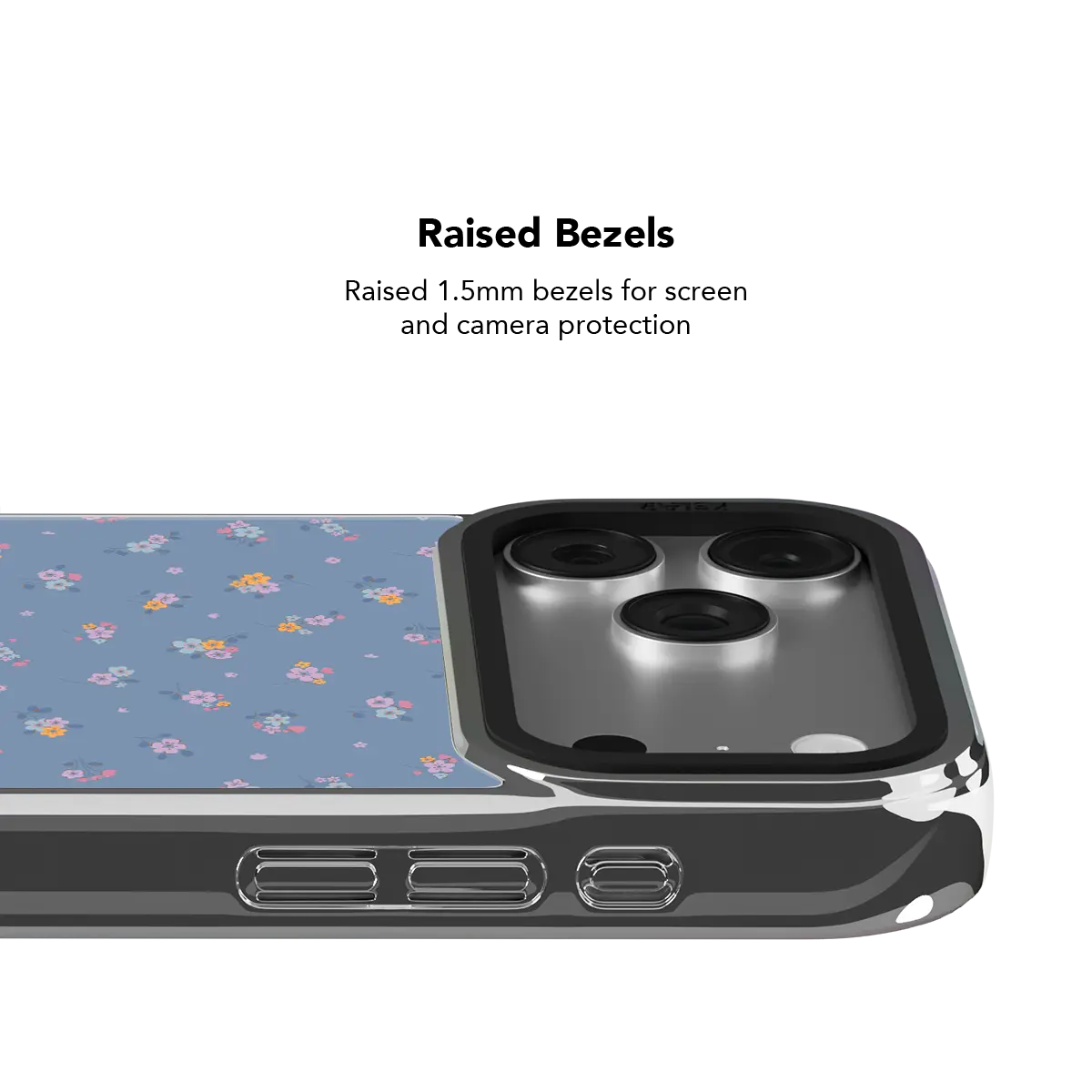 Tiny Meadow | Pastel Blue Floral iPhone Case