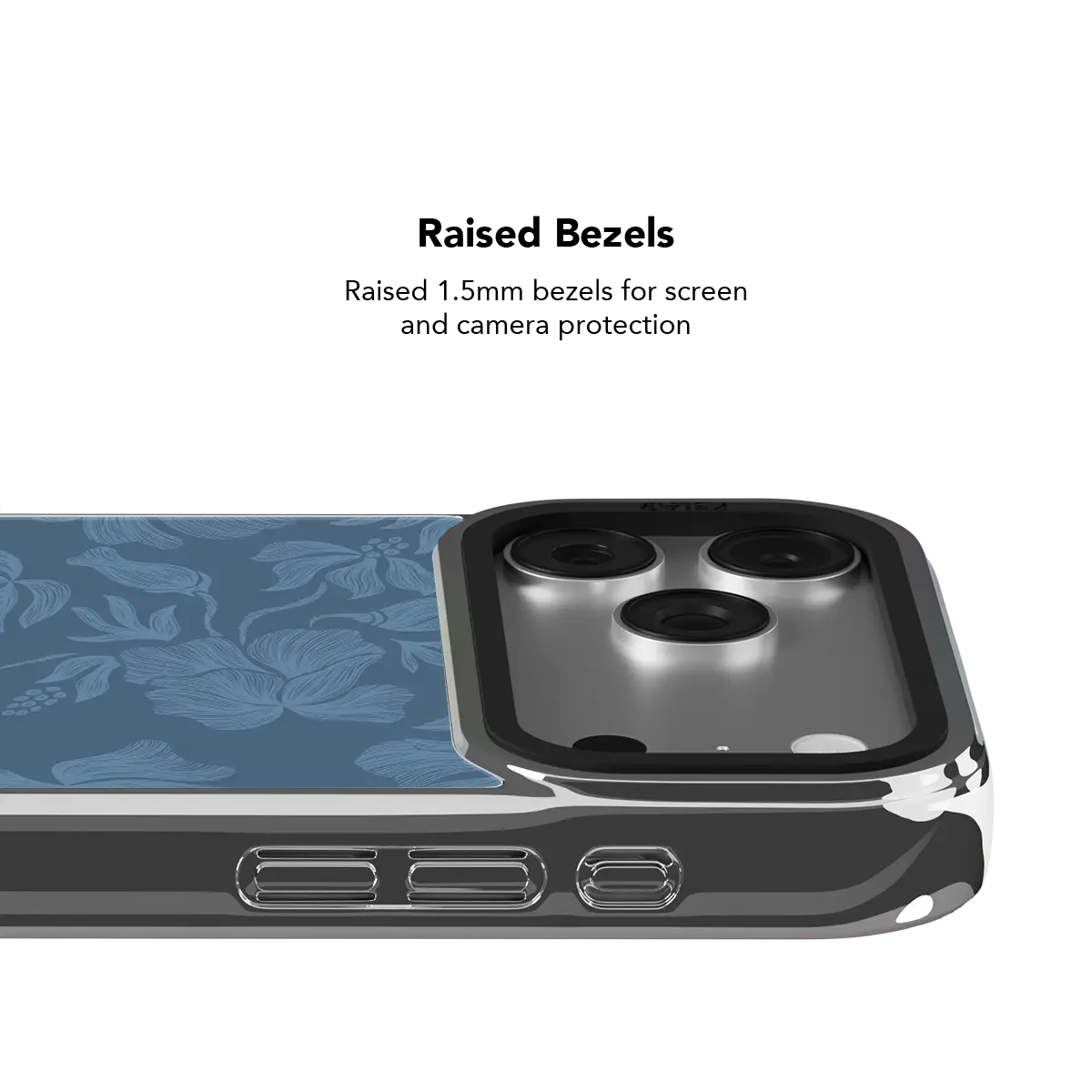 Cerulean | Dusty Blue Floral iPhone Case