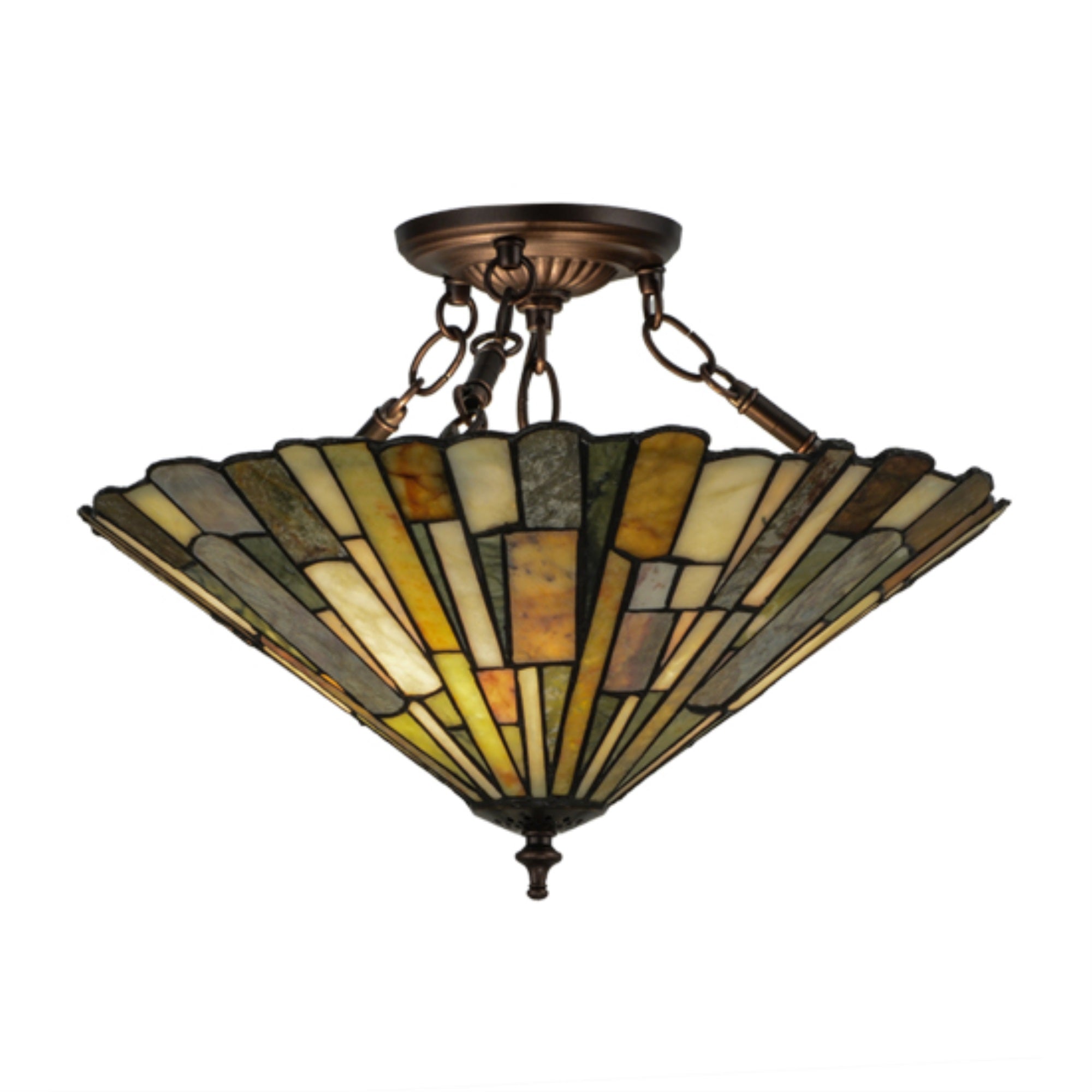 17 inchW Delta Jadestone SemiFlushmount