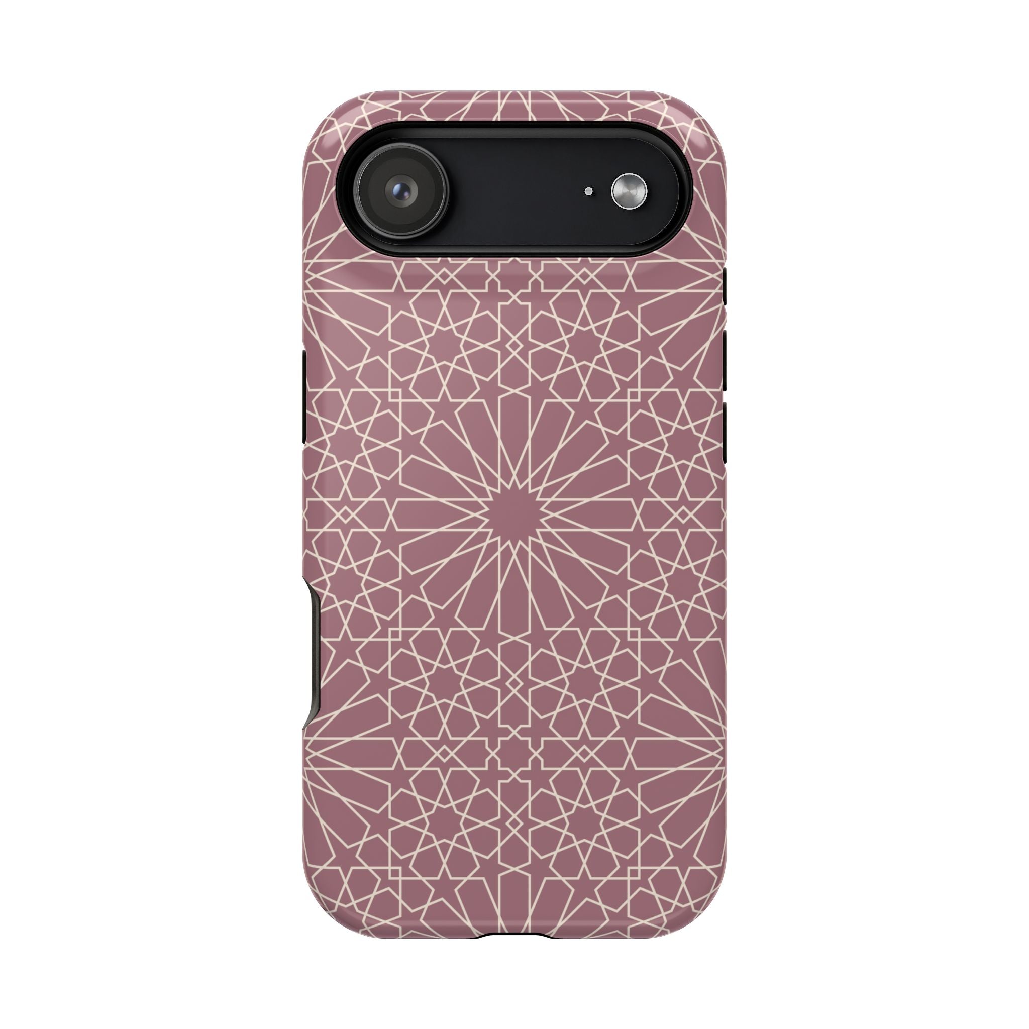 Pink Flower 🌸 Geometric Design Iphone Magnetic Tough Case
