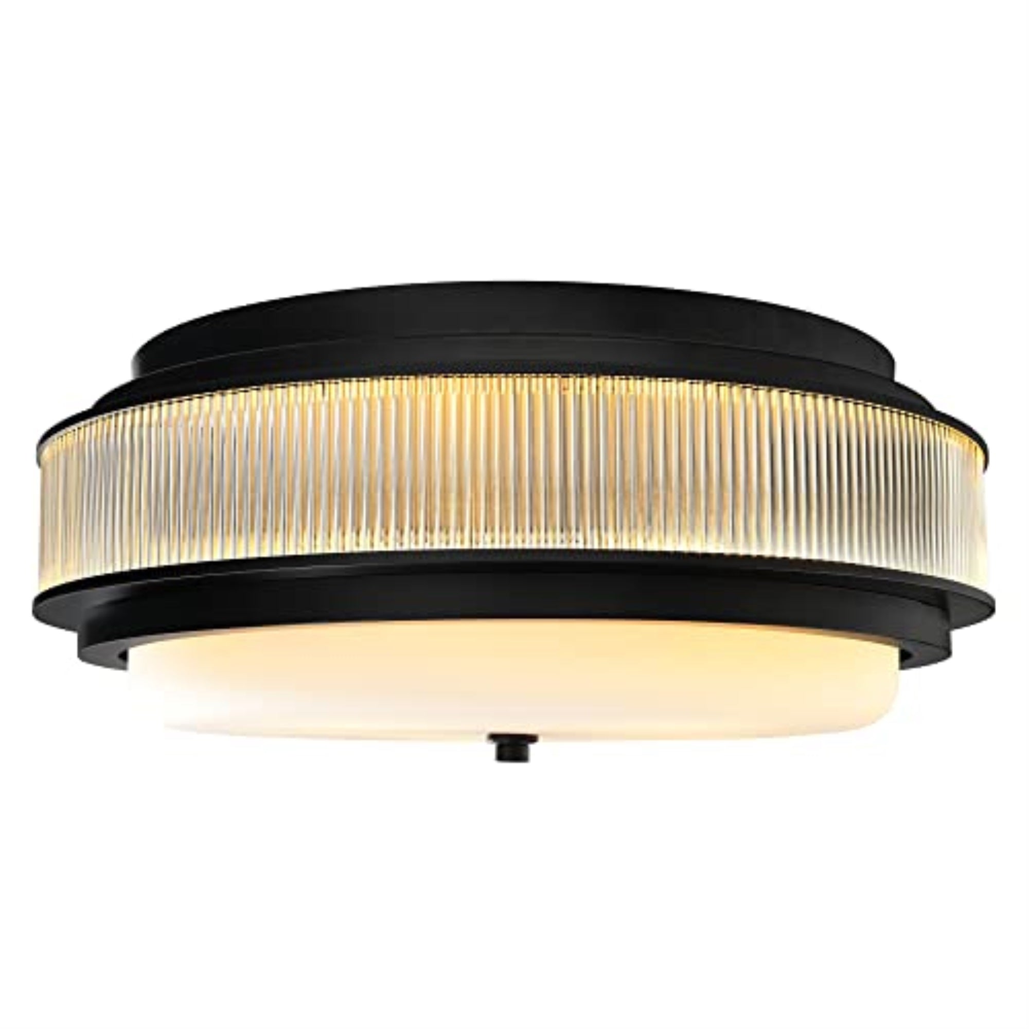 Valdivia 4 Light Black Flush Mount