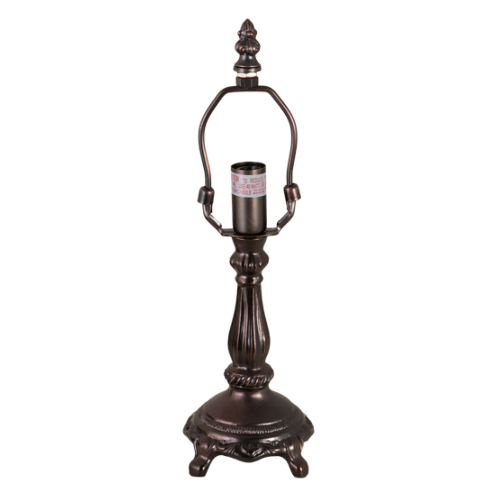 7 inchH Mahogany Bronze Table Base