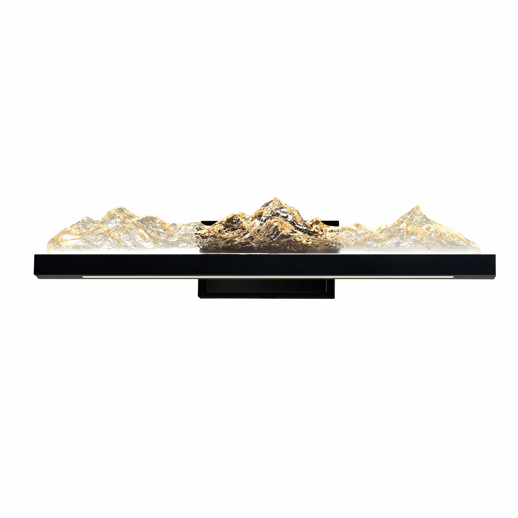 Himalayas Integrated LED Black Vanity Light