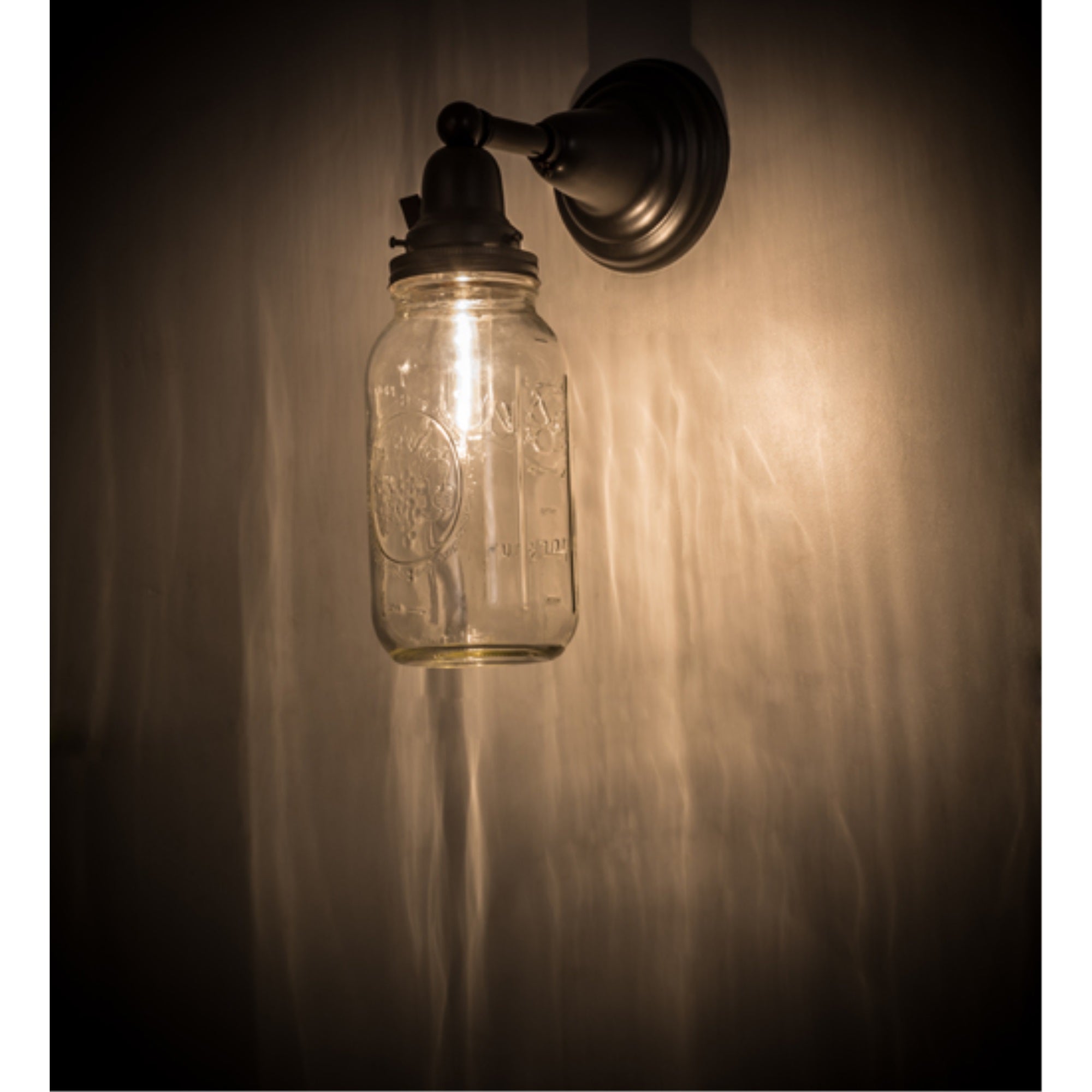 5.5 inchW Mason Jar Wall Sconce