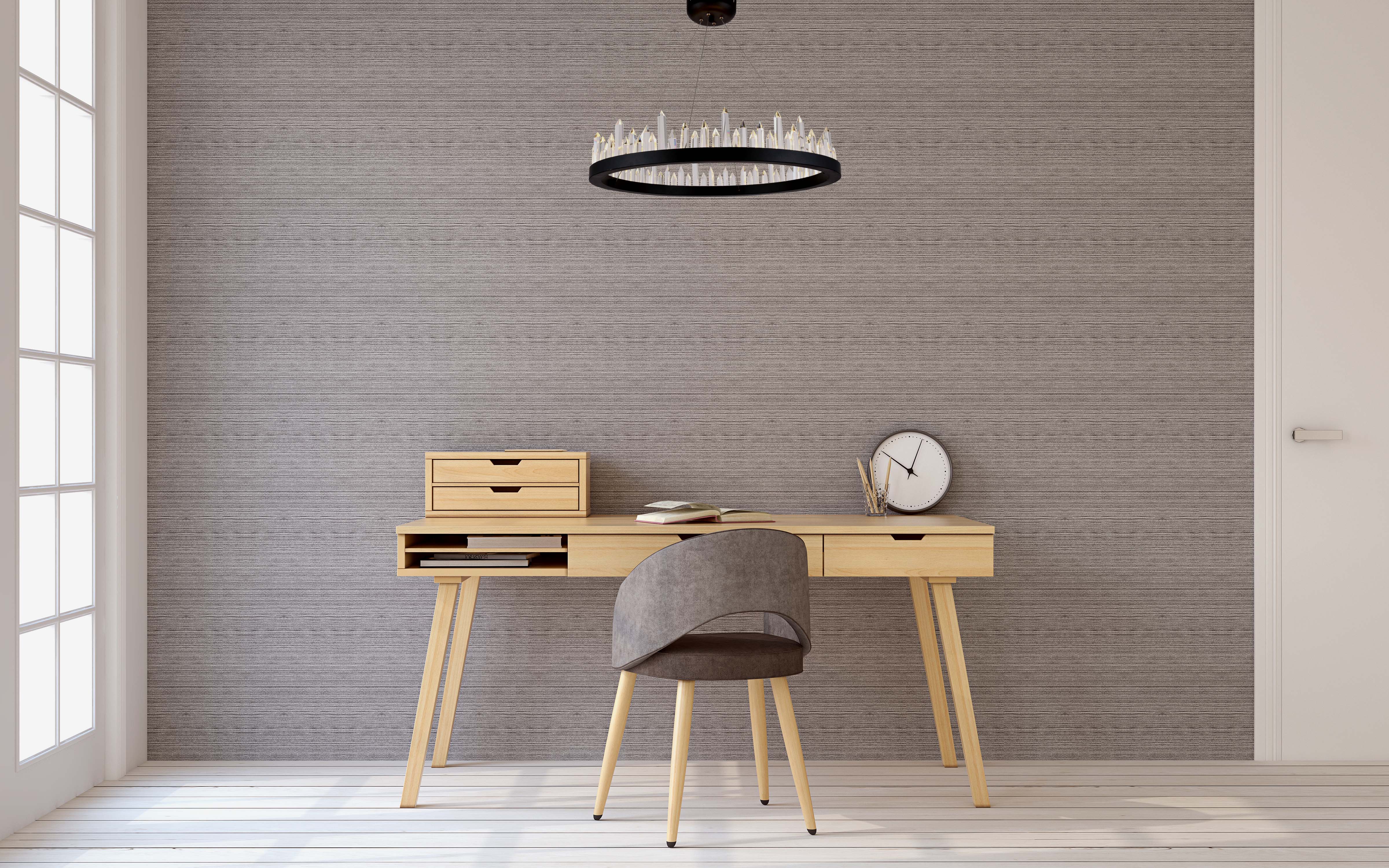Elegant Lighting 1705D26Sdg Malta - 26" 32W 32 Led Adjustable Chandelier, Satin Dark Grey Finish With Royal Cut Crystal