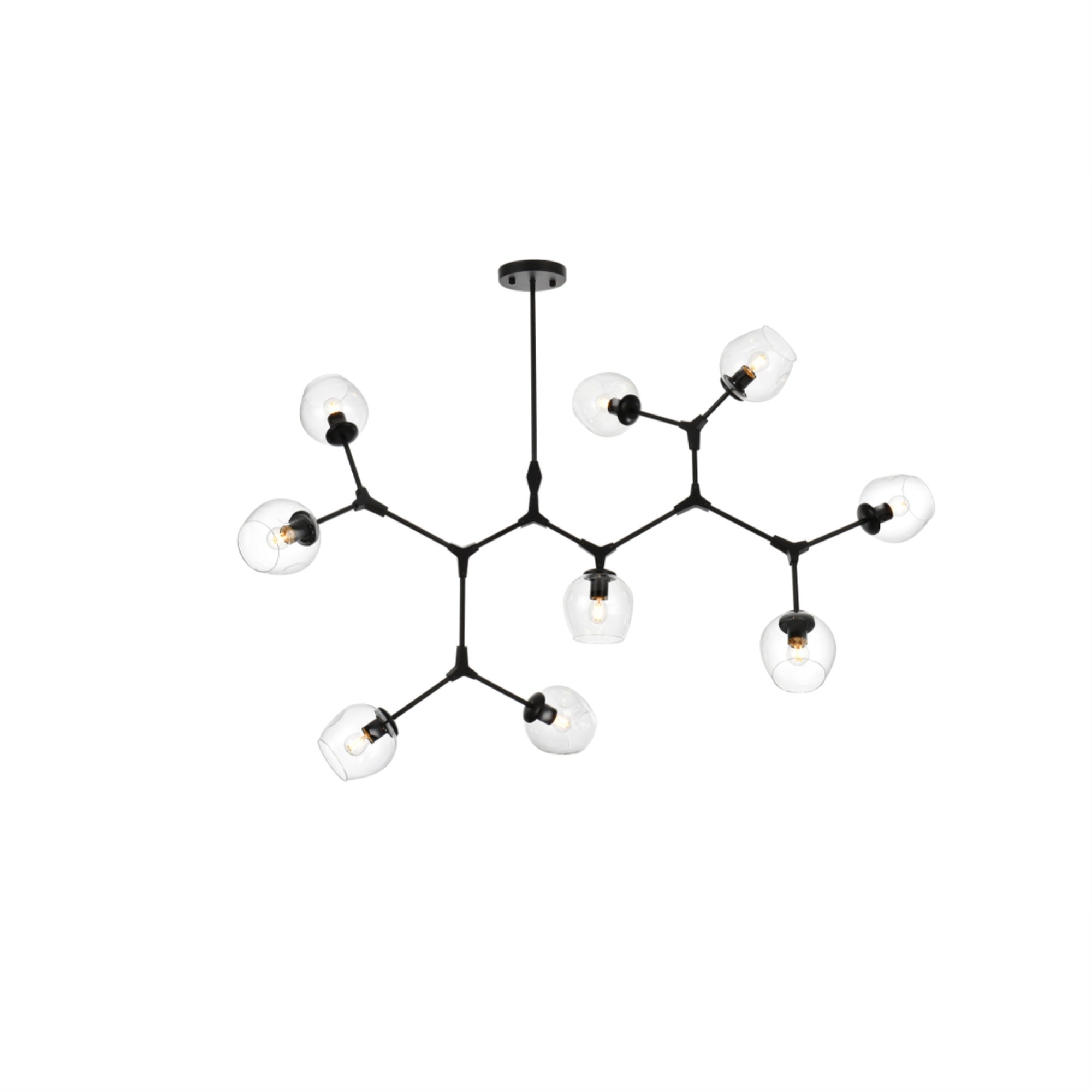 Elegant Lighting Cavoli Chandelier 60 Inch Black