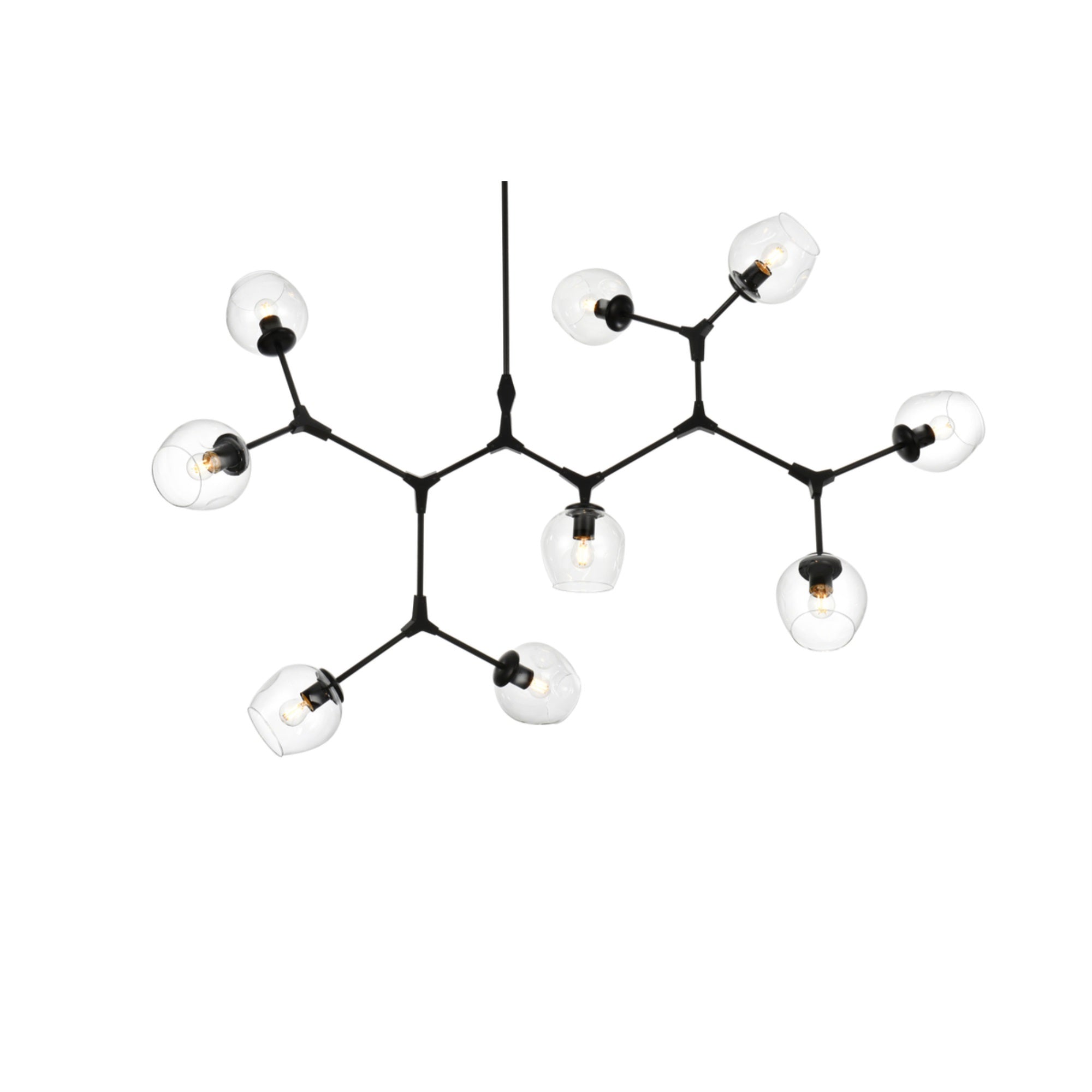 Elegant Lighting Cavoli Chandelier 60 Inch Black