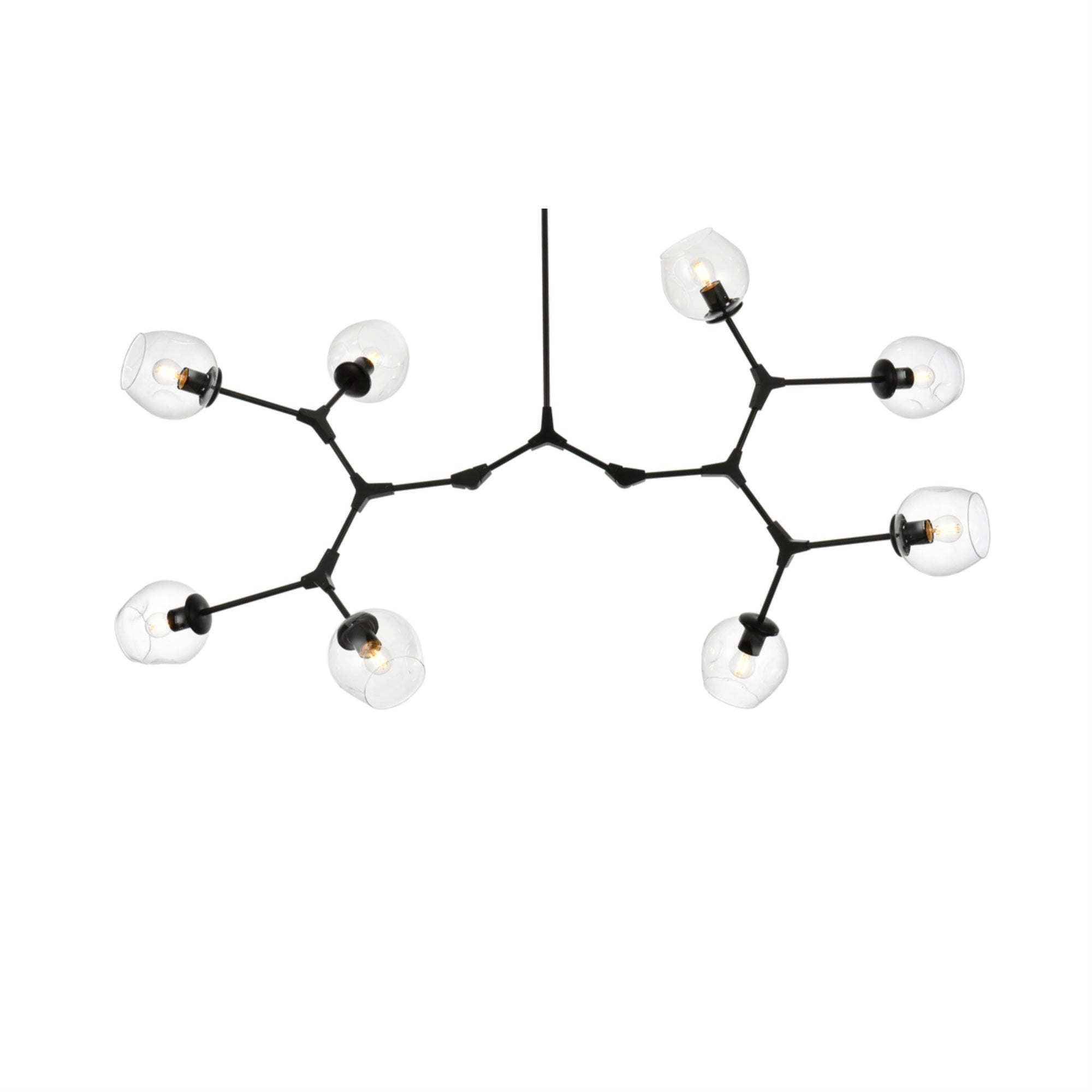 Elegant Lighting Cavoli Chandelier 61 Inch in Black