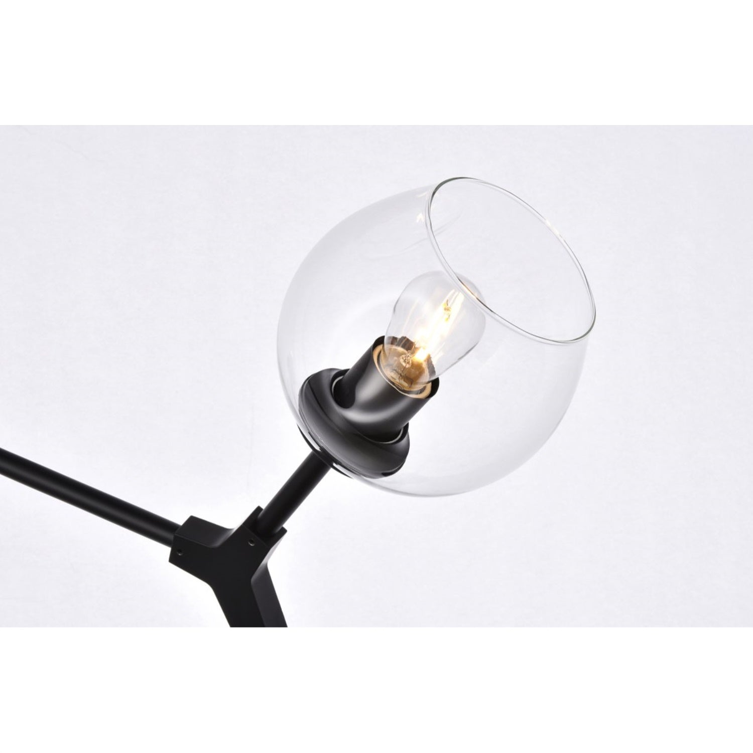 Elegant Lighting Cavoli Wall Sconce - 2 Lights, Black Finish, Model 1712W26BK