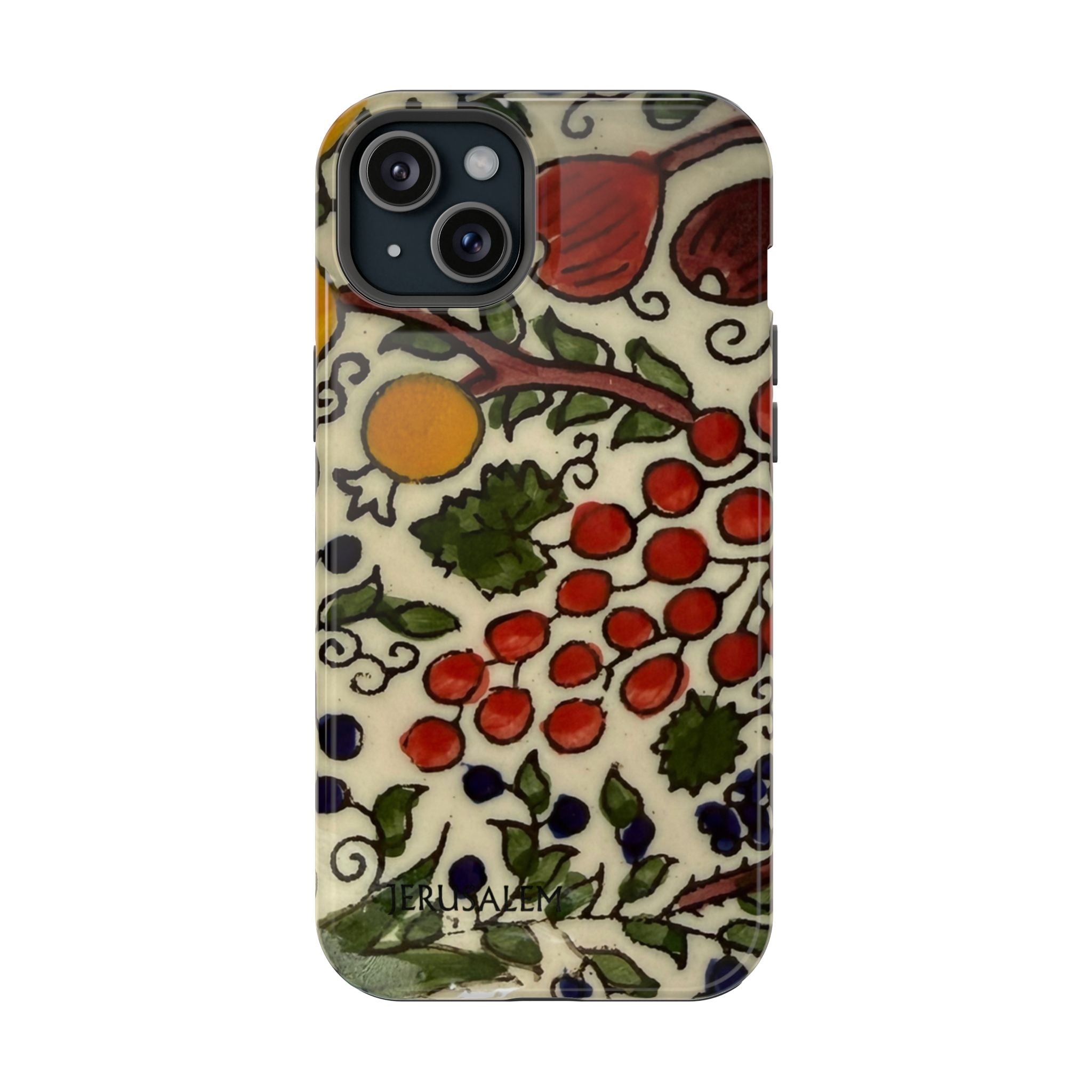 Jerusalem City Fruits Design Iphone Magnetic Tough Case