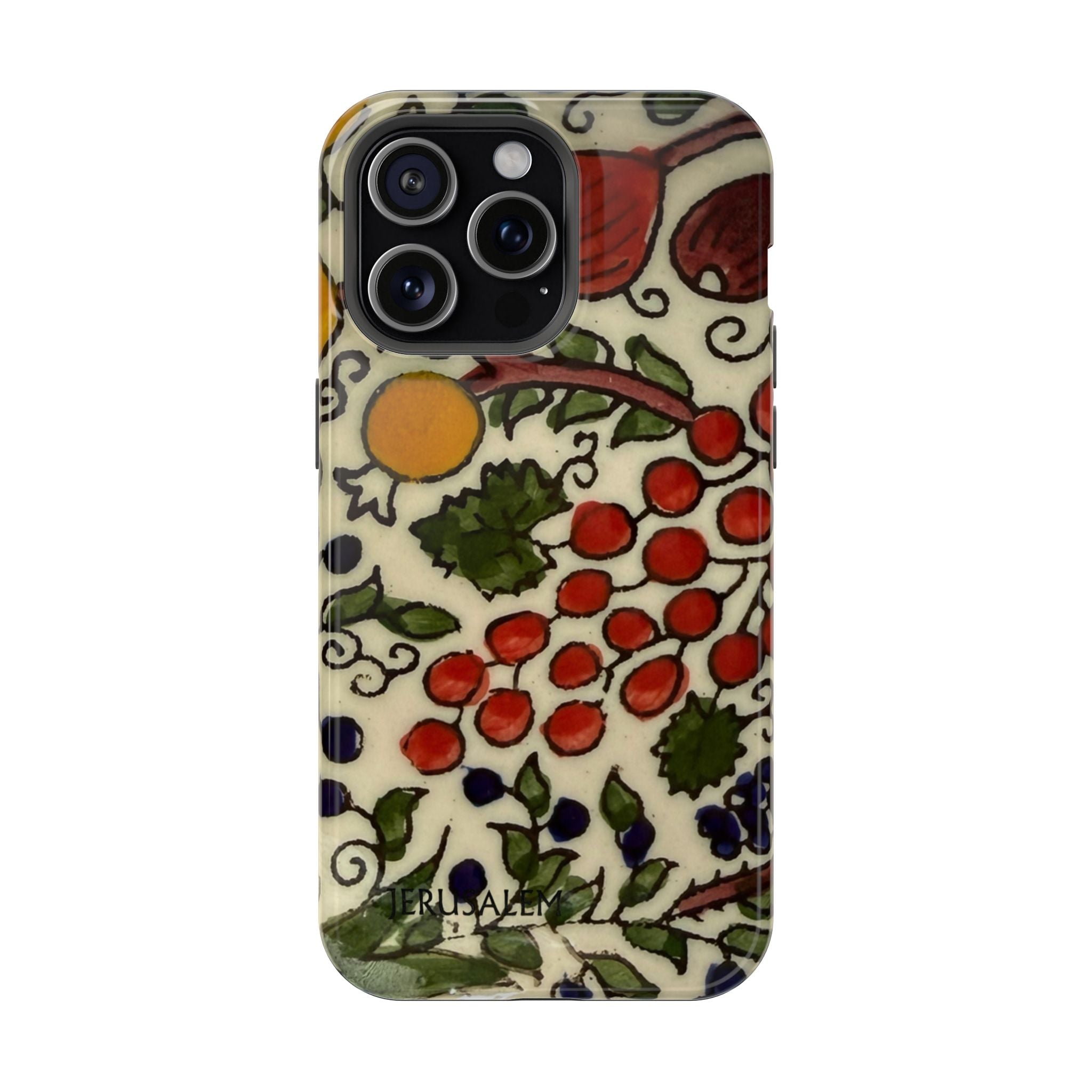Jerusalem City Fruits Design Iphone Magnetic Tough Case