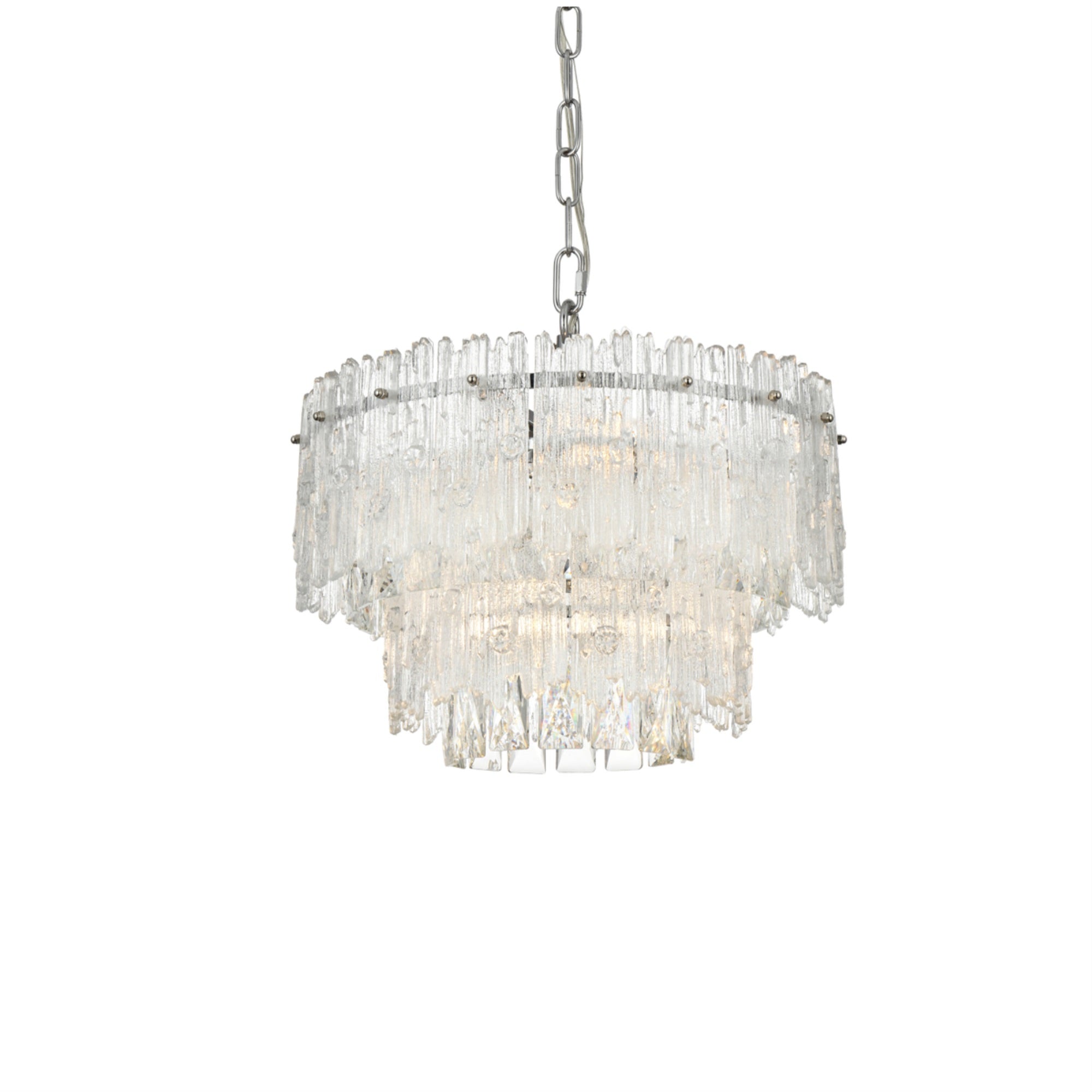 Elegant Lighting Emilia 15 Inch Pendant Light In Chrome