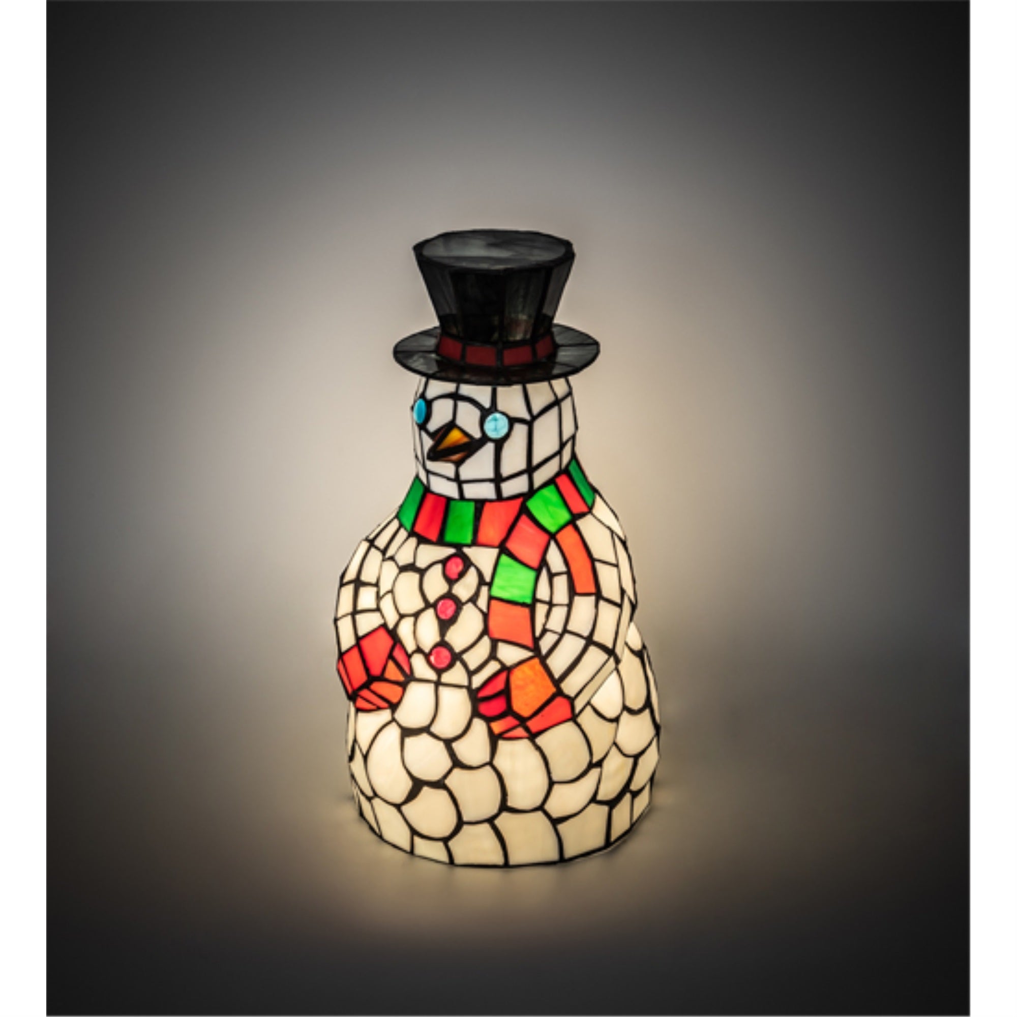 14 inch High Snowman Accent Lamp