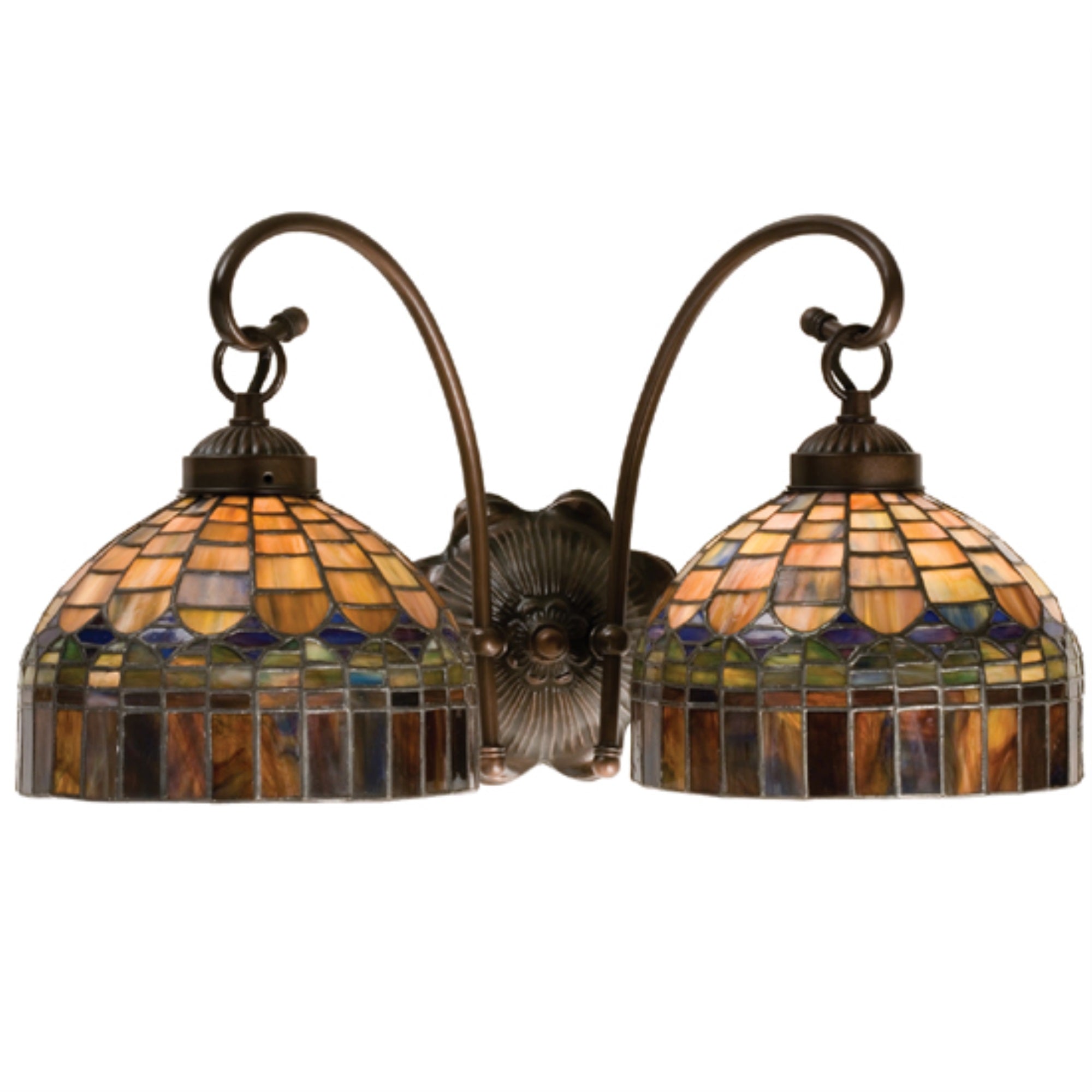 Meyda Tiffany Lighting Fixture, 18in Width, Metal, Antique Finish, Model 18690