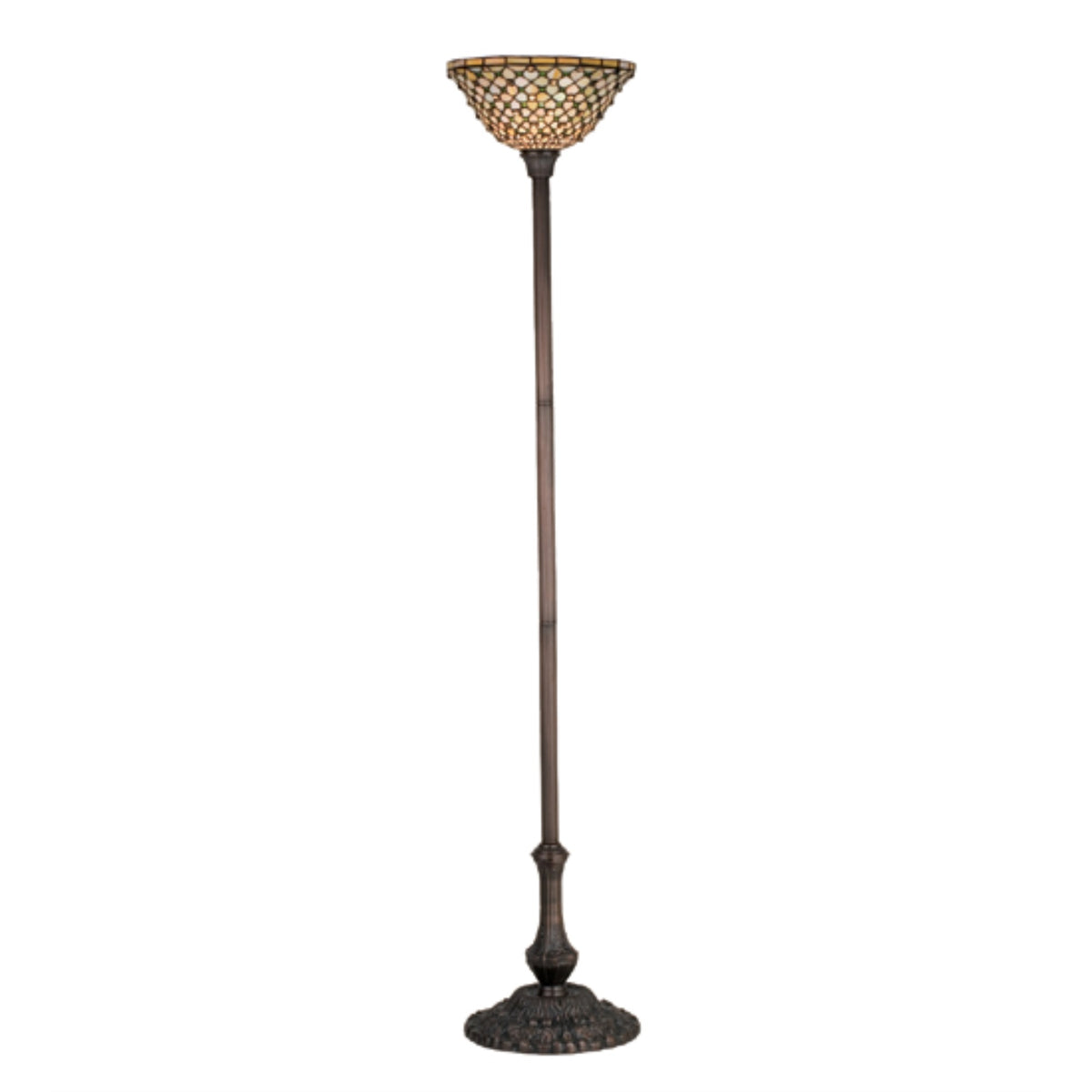 72.5''H Diamond & Jewel Torchiere