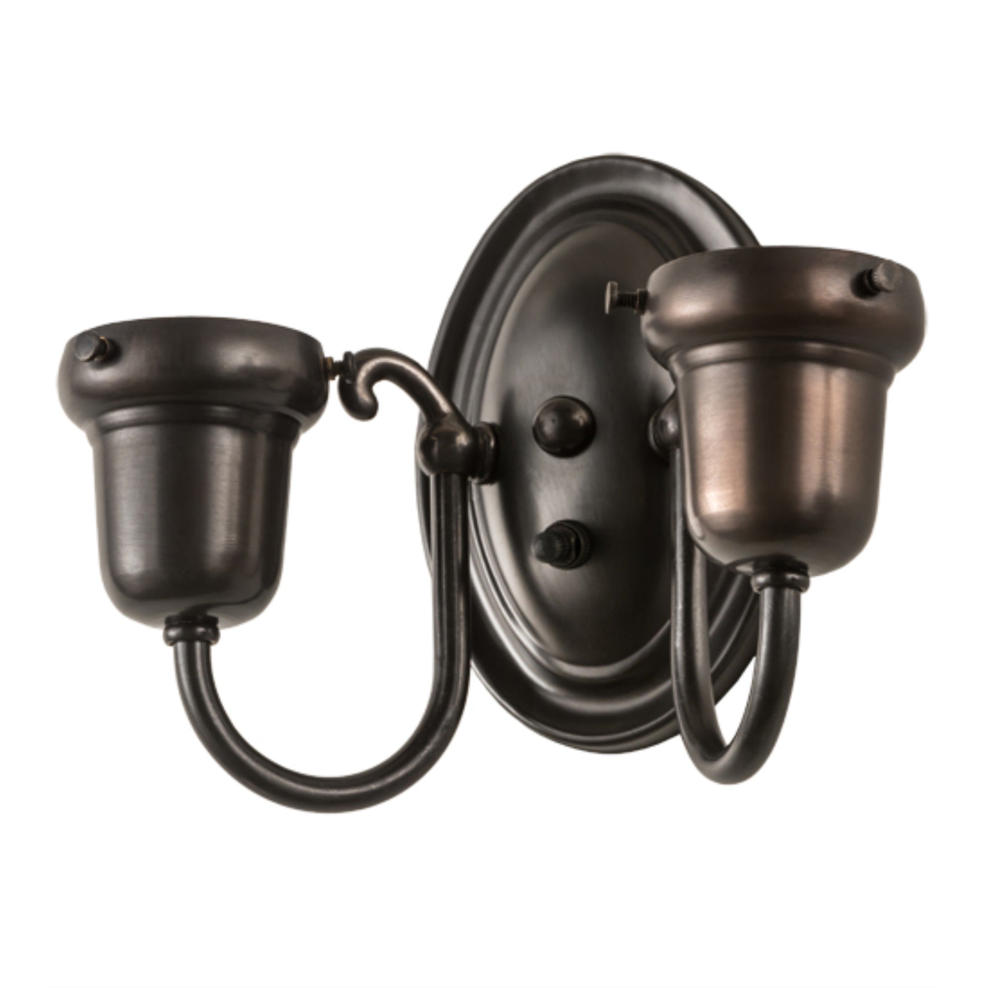 9 inchW Craftsman Brown 2 LT Wall Sconce Hardware
