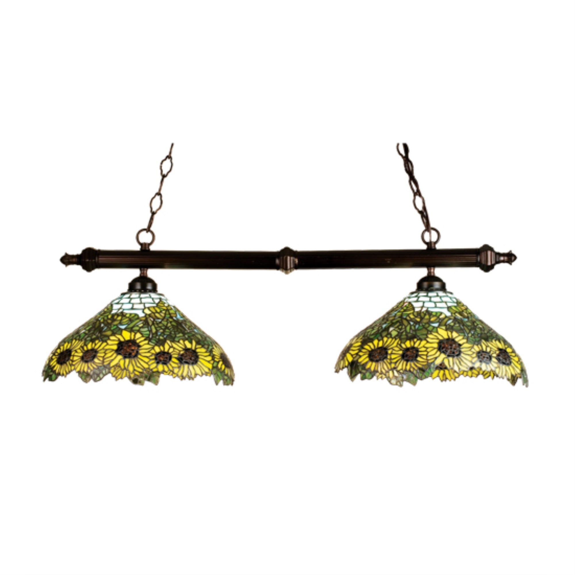 38 inchL Wild Sunflower 2 LT Island Pendant