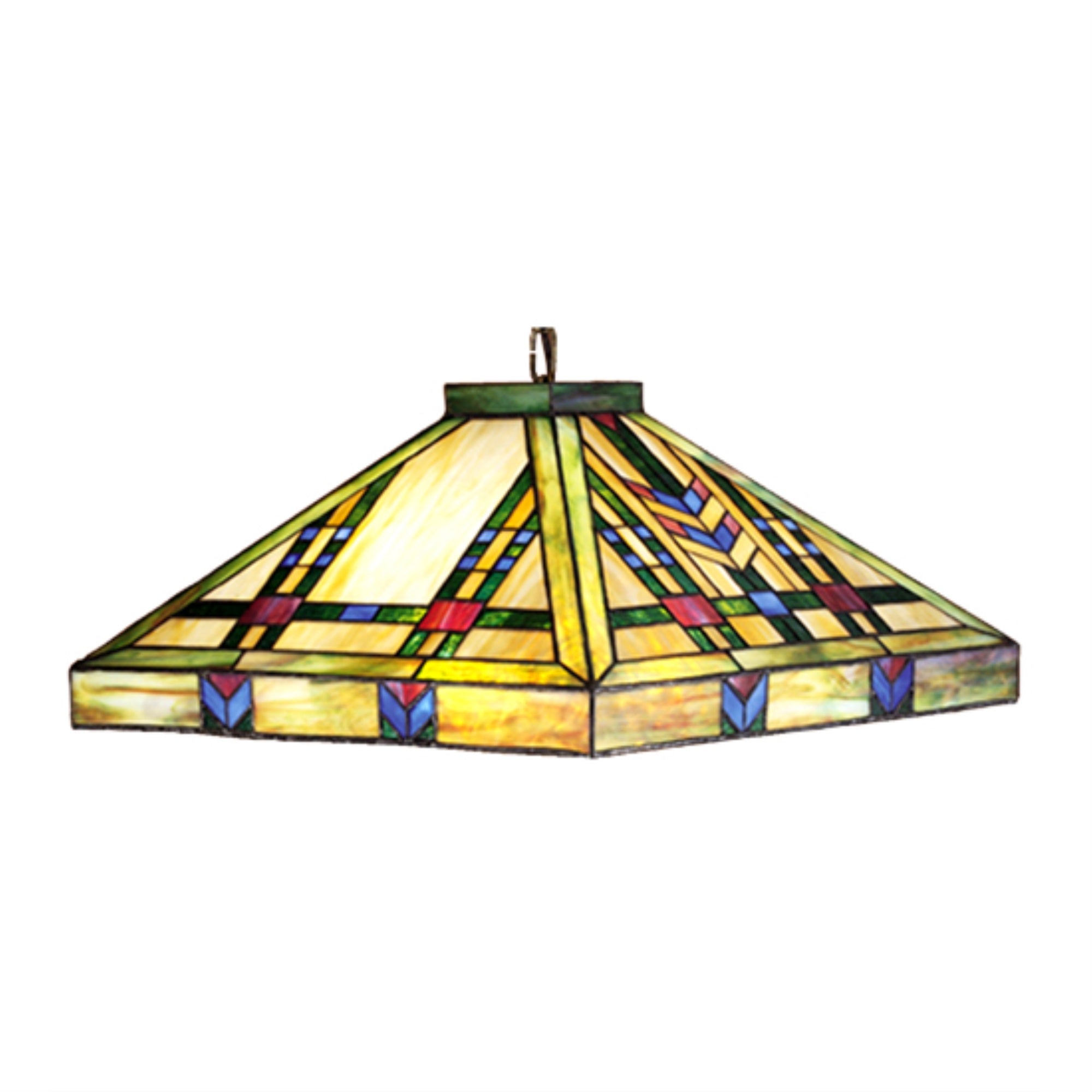 17 inchSq Prairie Wheat Pendant