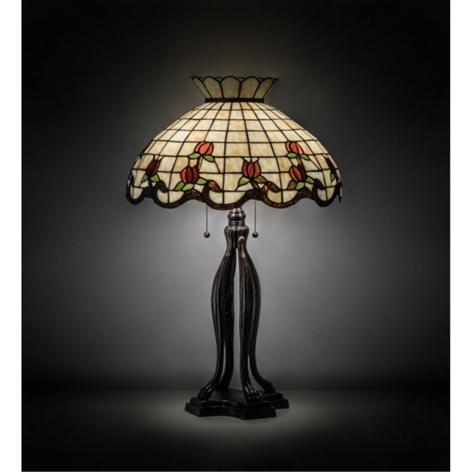 31.5 inchH Roseborder Table Lamp