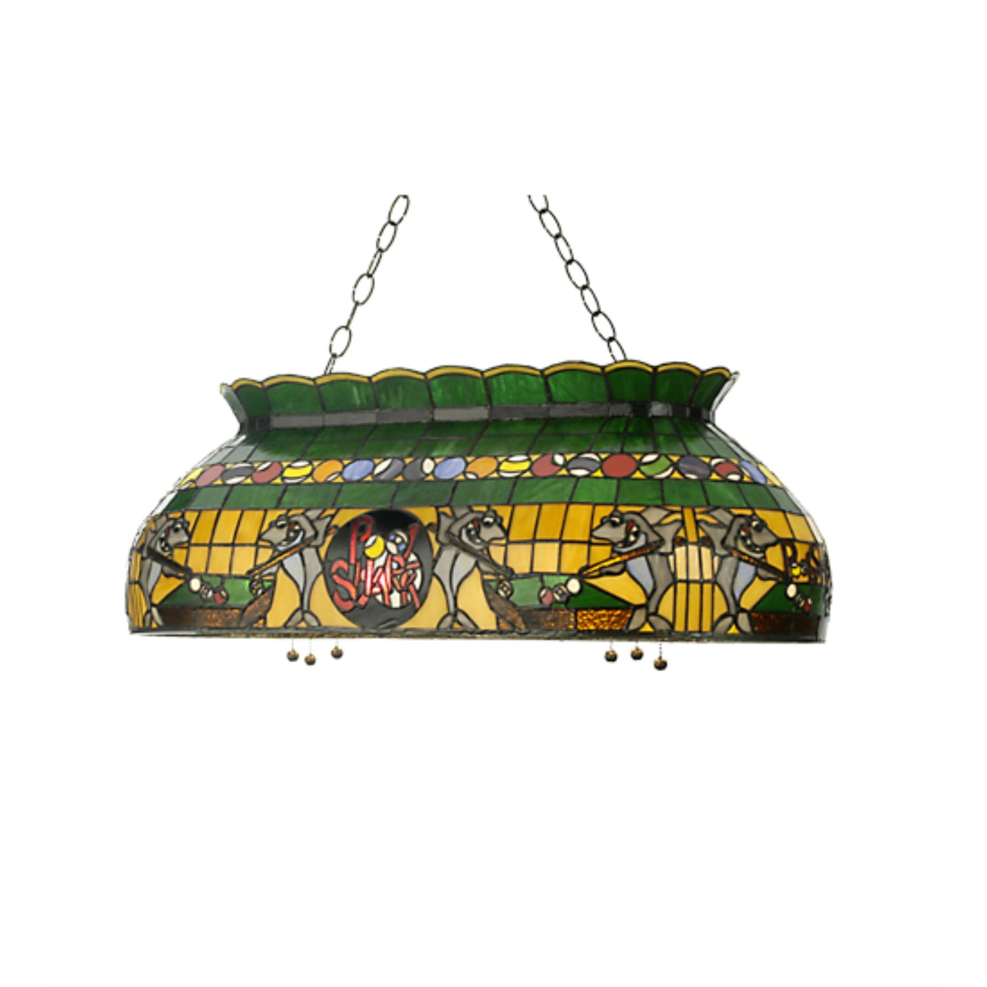 32 inchL Pool Shark Oblong Pendant