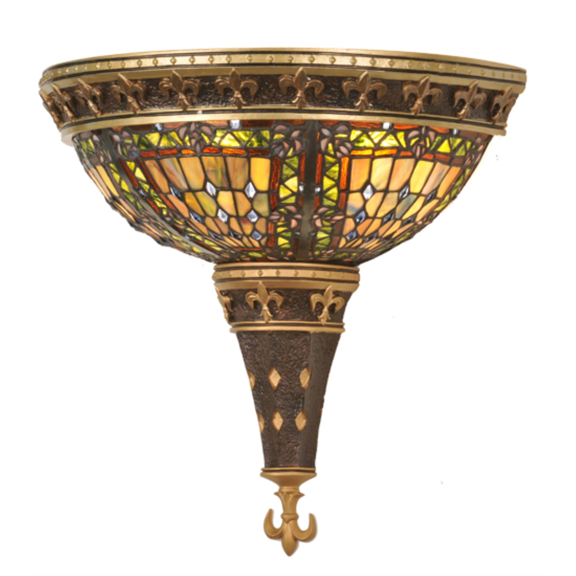 18 inchW Fleurdelis Wall Sconce.604