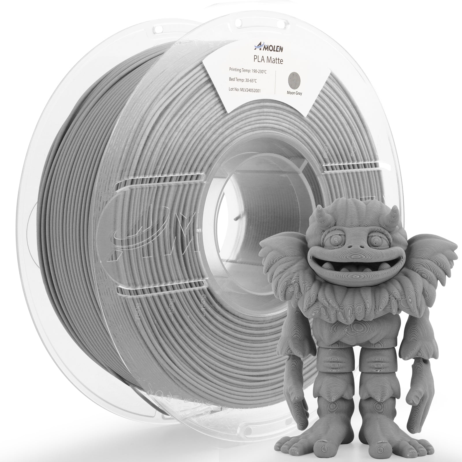 PLA Matte Basic 1.75mm, 1KG/2.2LB