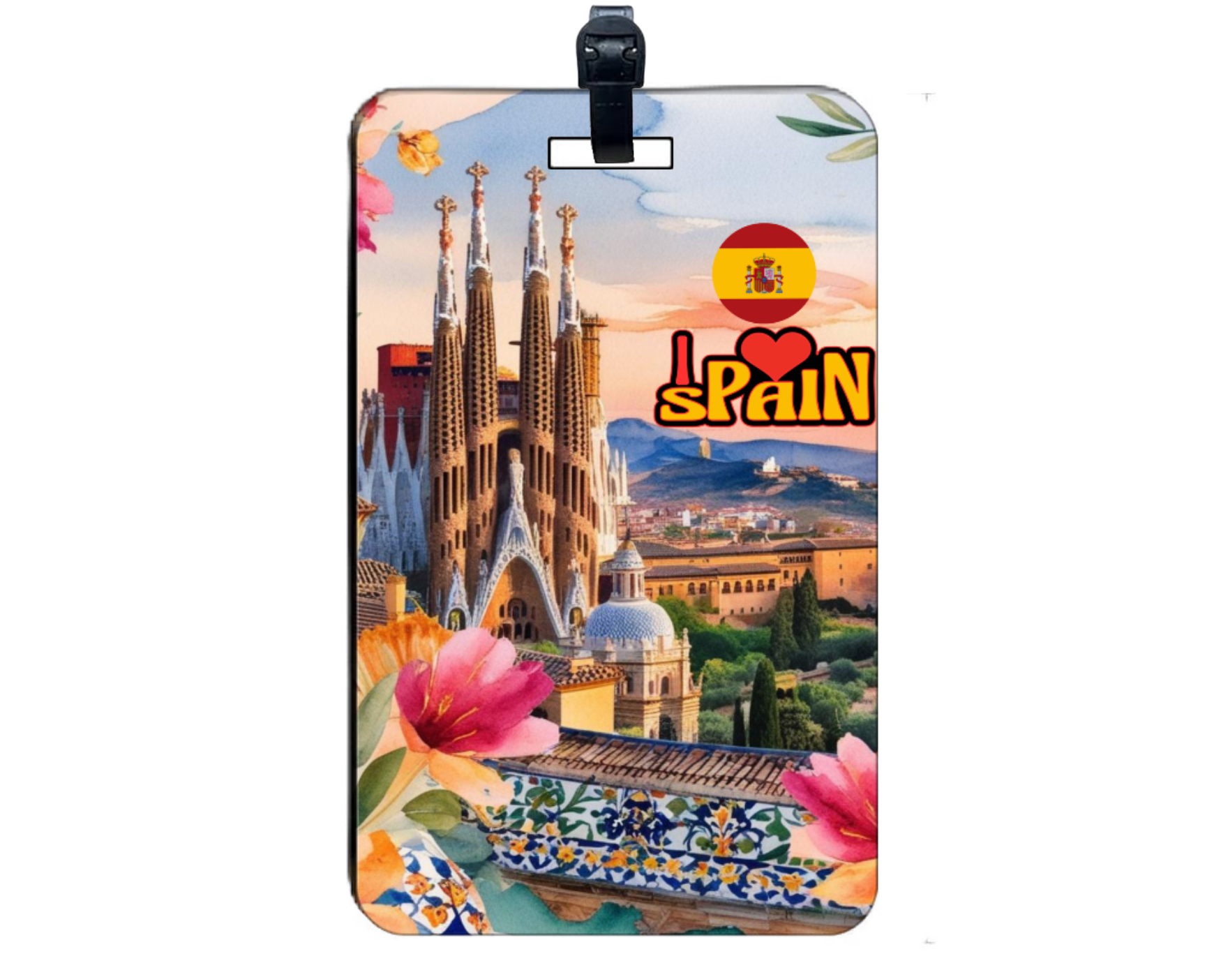 Viva España! Spain Countryside Smart Luggage Tag