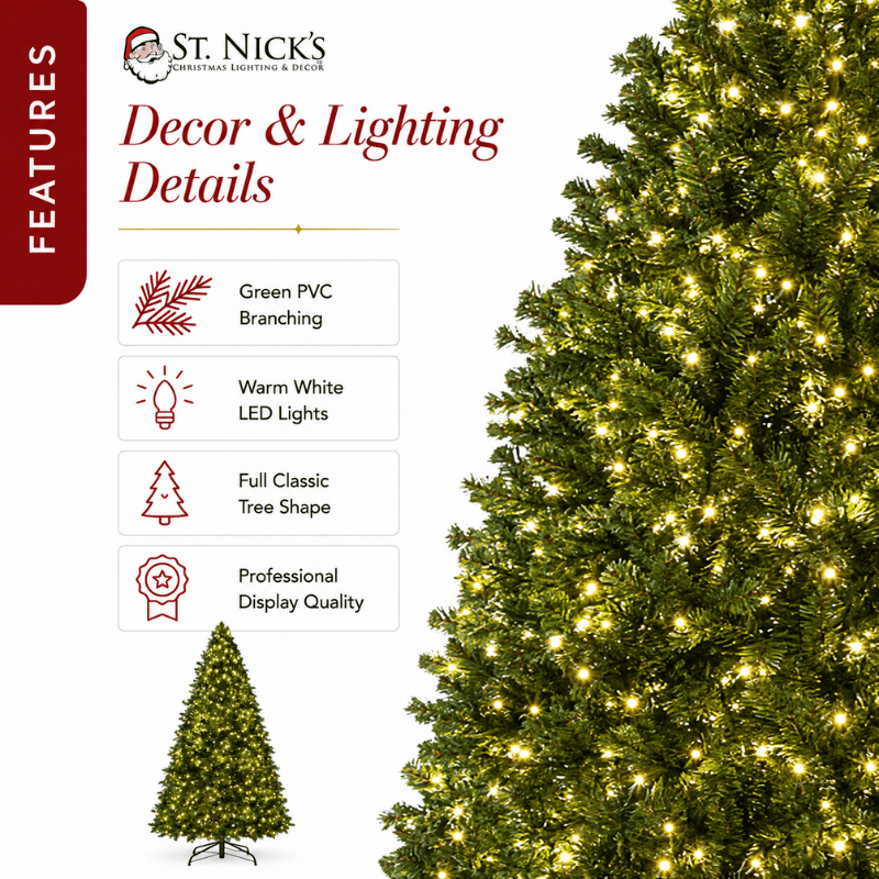 9FT PVC Artificial Christmas Tree Green