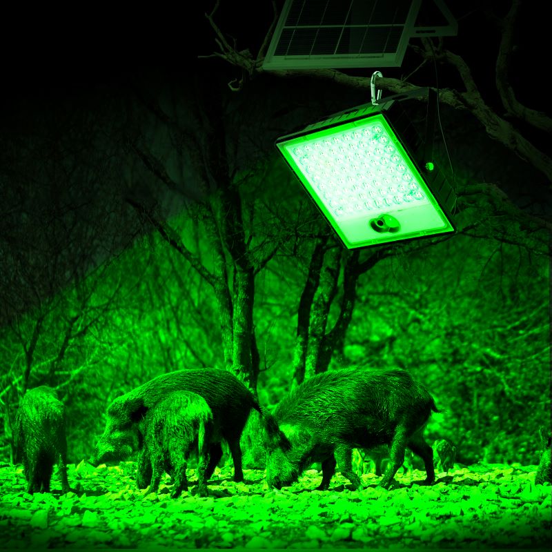 Solar Green Floodlight for Night Hunting -14,000 lumens