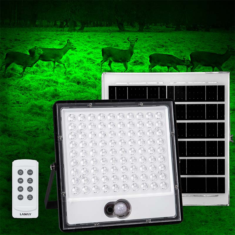 Solar Green Floodlight for Night Hunting -14,000 lumens