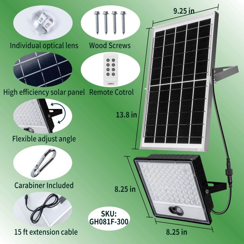 Solar Green Floodlight for Night Hunting -14,000 lumens