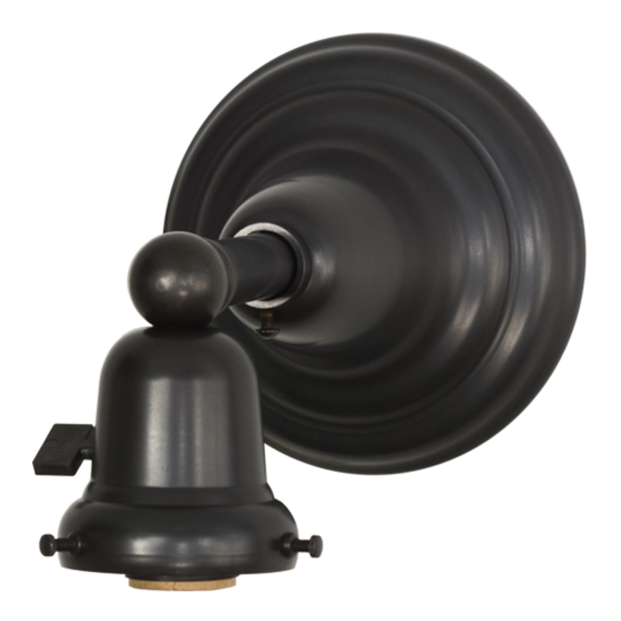 5 inchW Craftsman Brown on Brass 1 LT Wall Sconce Hardware