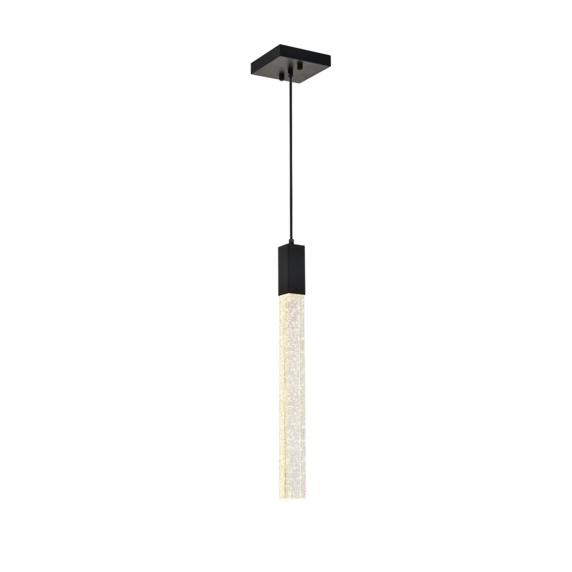 Weston 1 light pendant in black