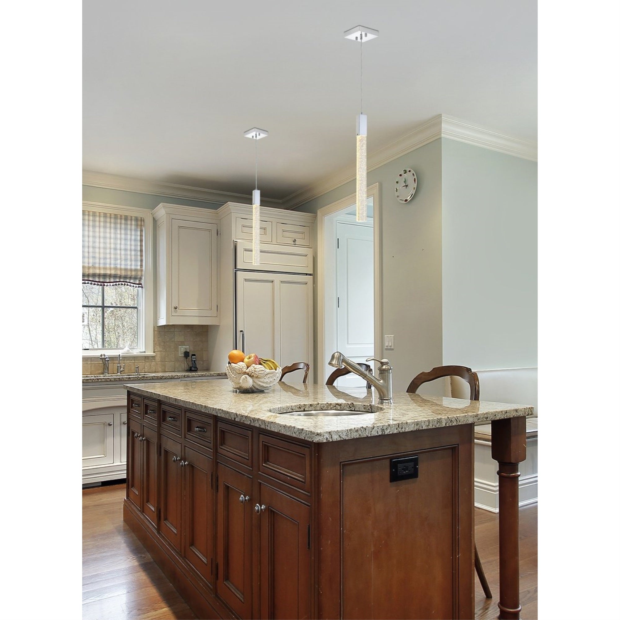 Elegant Lighting Indoor Modern Home Decorative Bright Ceiling Light Weston 1 Light Pendant In Chrome