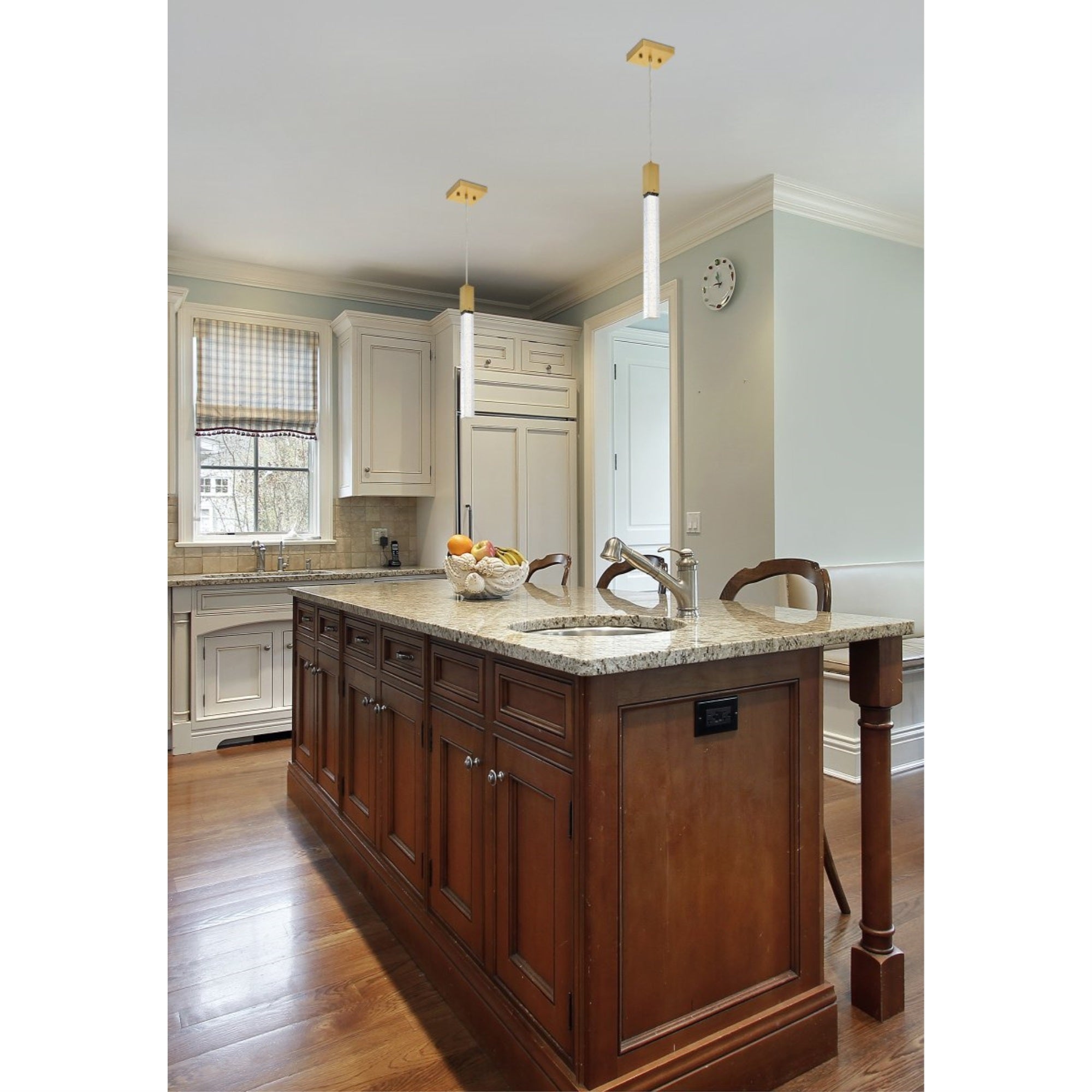 Weston 1 light pendant in satin gold