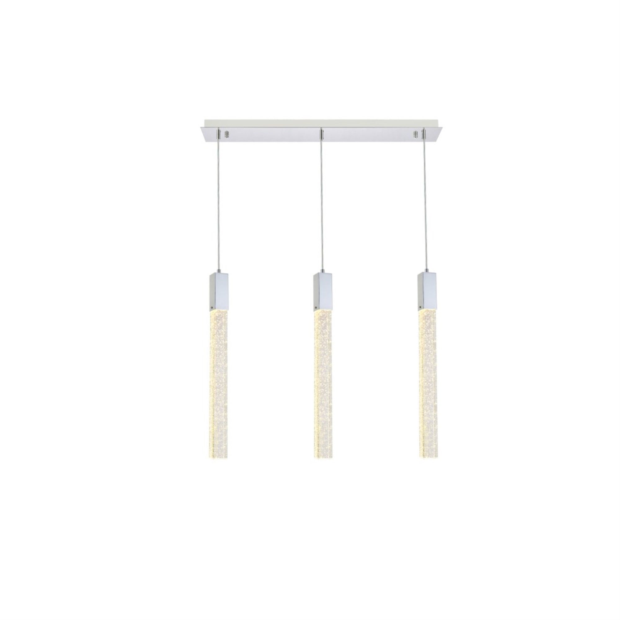 Weston 3 lights pendant in chrome