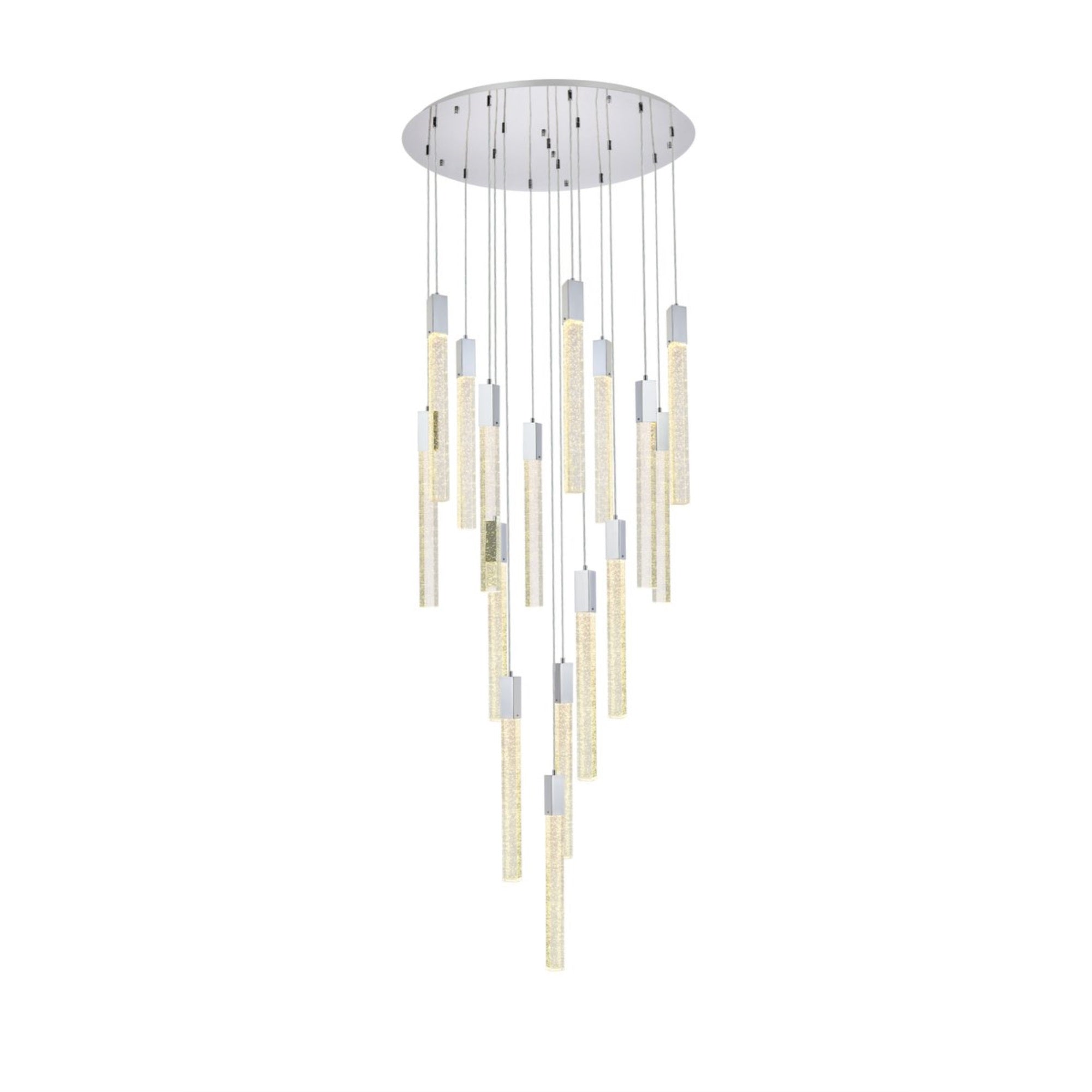 Weston 16 lights pendant in chrome